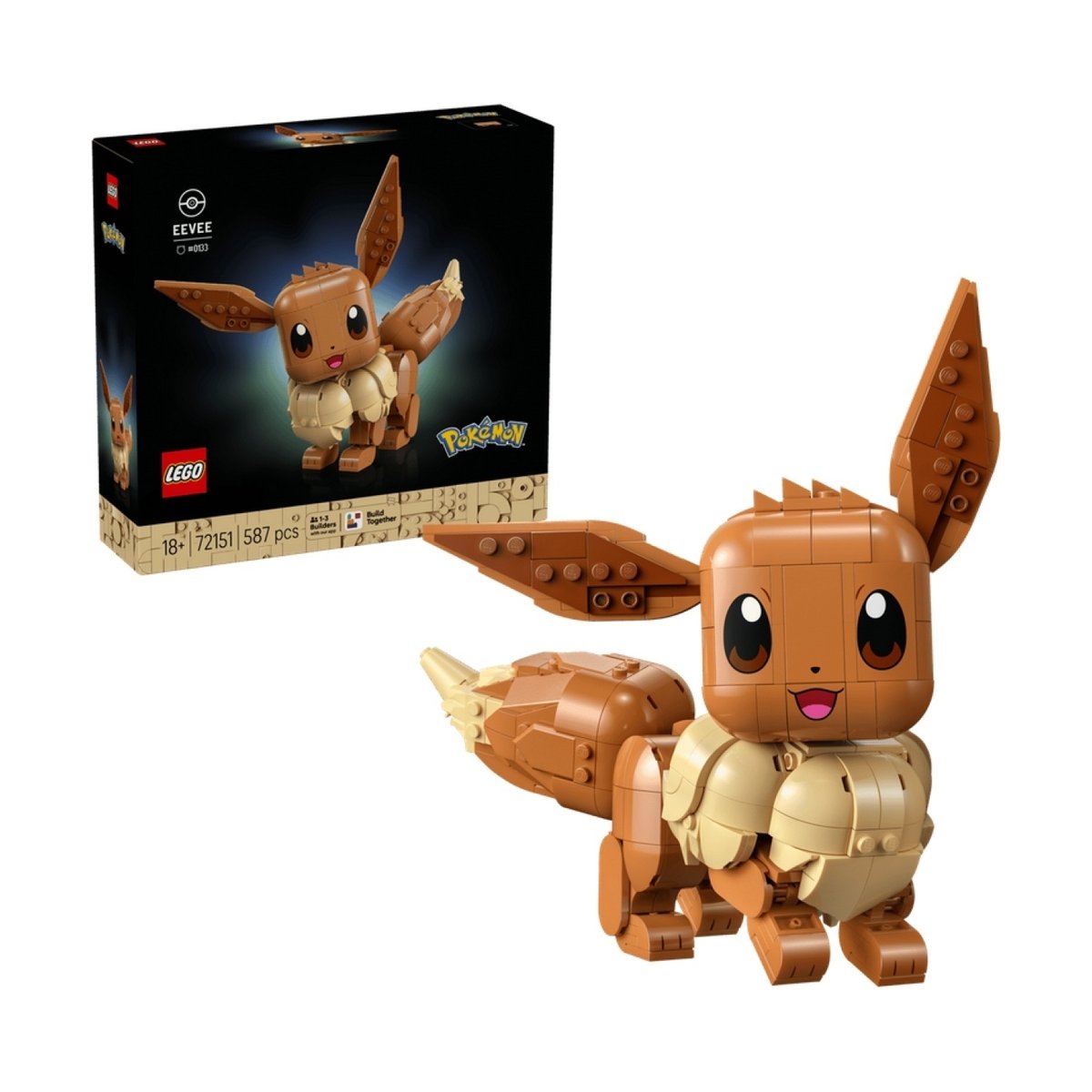 LEGO Pokémon - Evoli - 72151 marron, LEGO