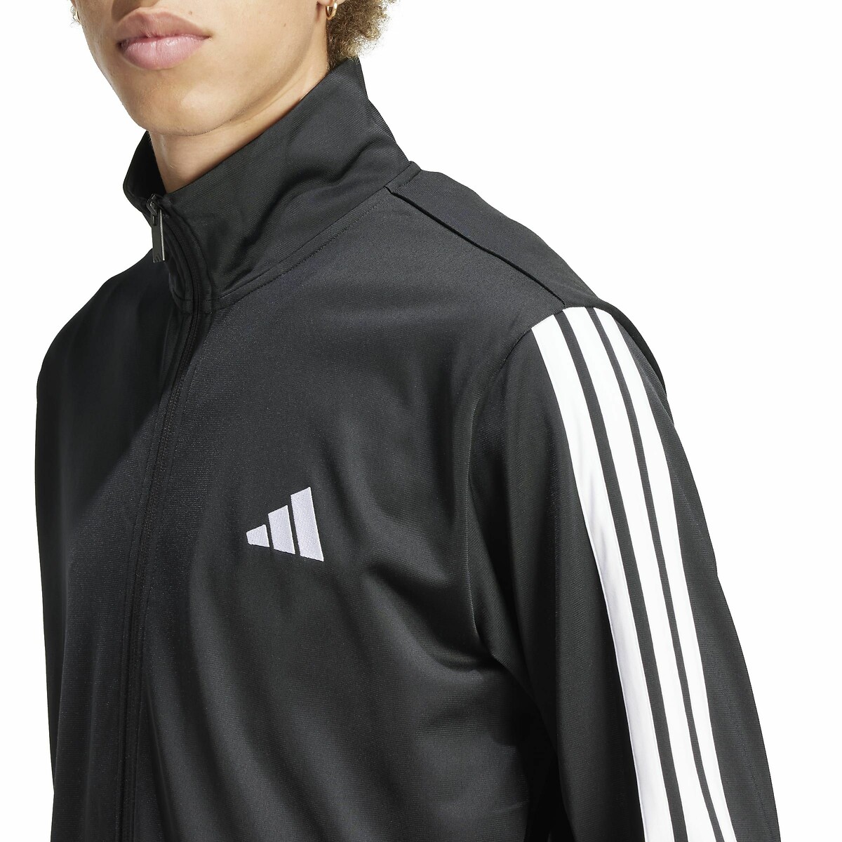 Survêtement Essentiel 3 bandes en tricot noir, ADIDAS SPORTSWEAR