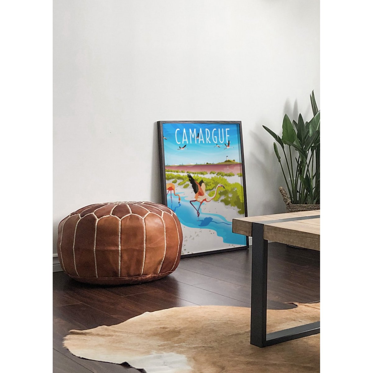 Affiche Camargue blanc, L'AFFICHERIE