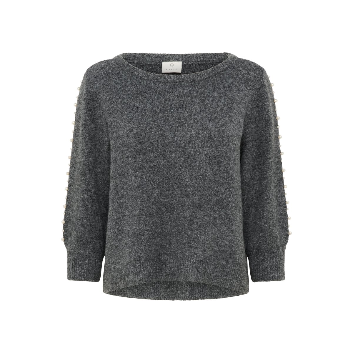 Pullover tricoté gris grey melange, KAFFE