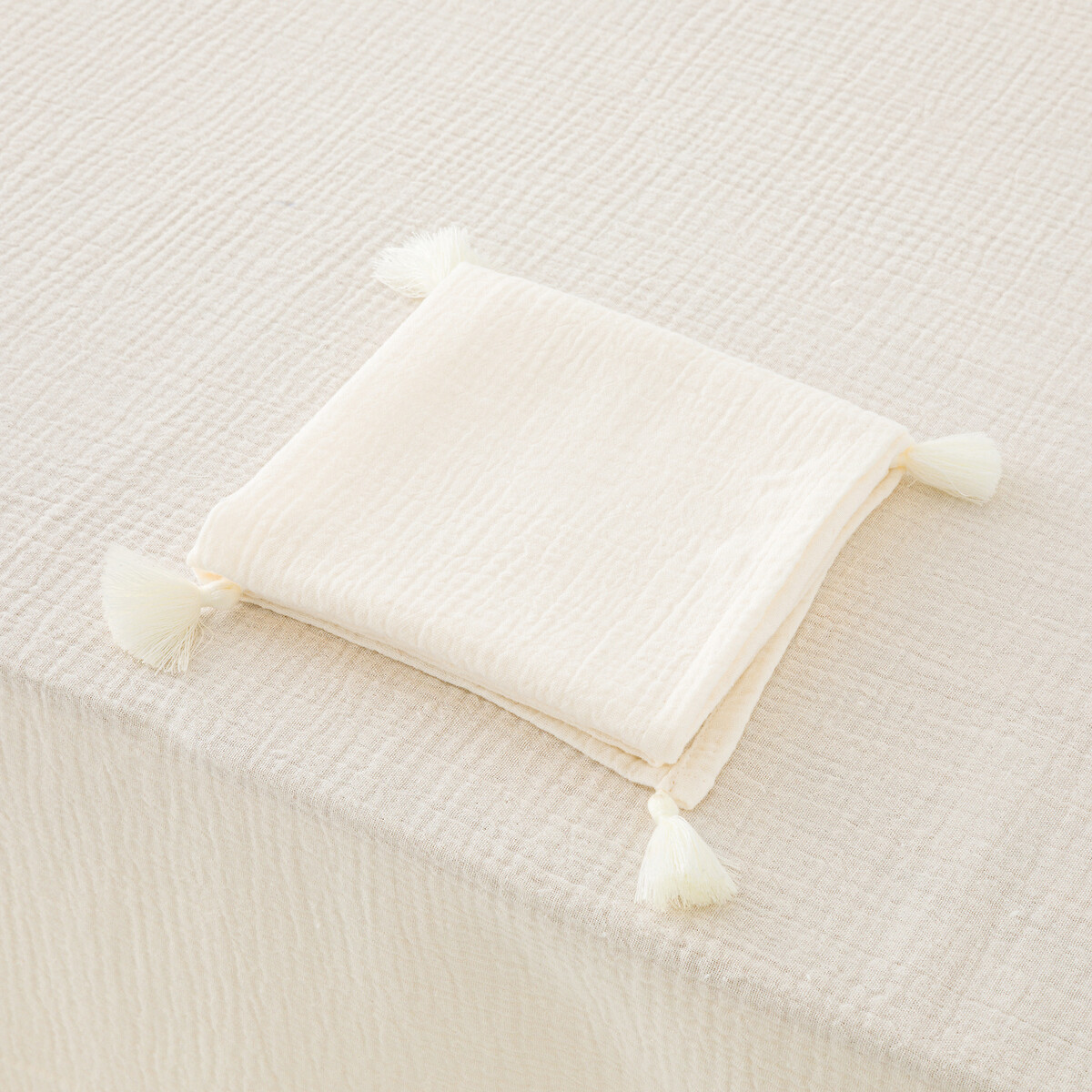 Nappe gaze de coton, Kumla ecru, LA REDOUTE INTERIEURS