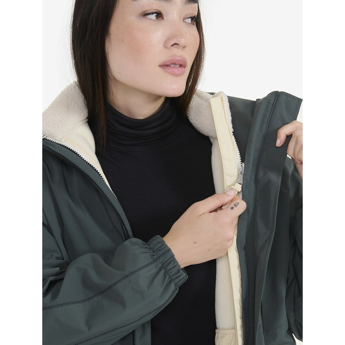 Veste en sherpa, T-KIT ecru, AIGLE
