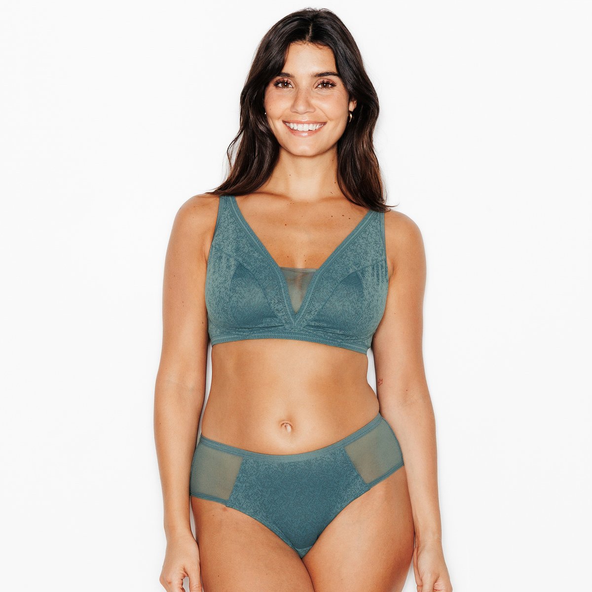 Soutien-gorge sans armature JULIANE petrole, ROUGEGORGE LINGERIE