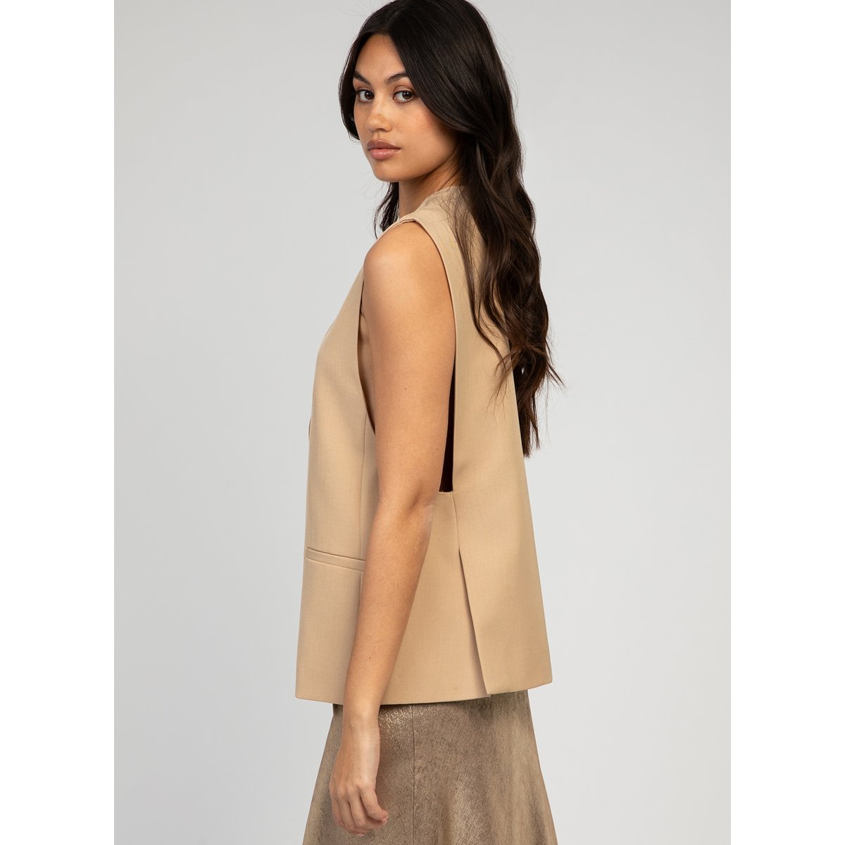 VESTE ZALIA beige uni, AN'GE
