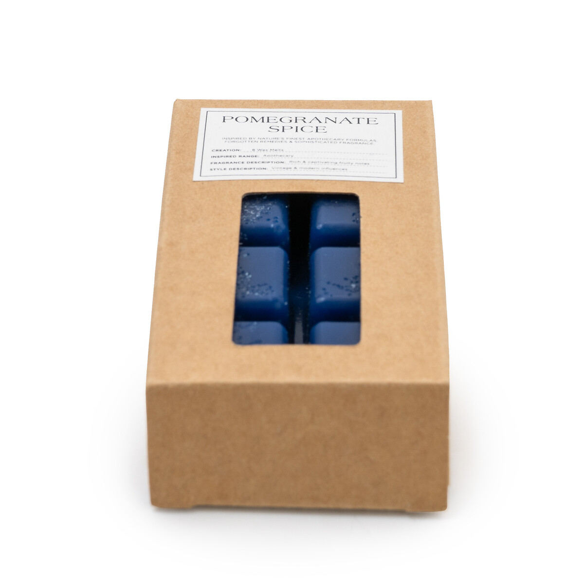Pack of 8 Apothecary Pomegranate Spice Wax Melts blue, SO'HOME