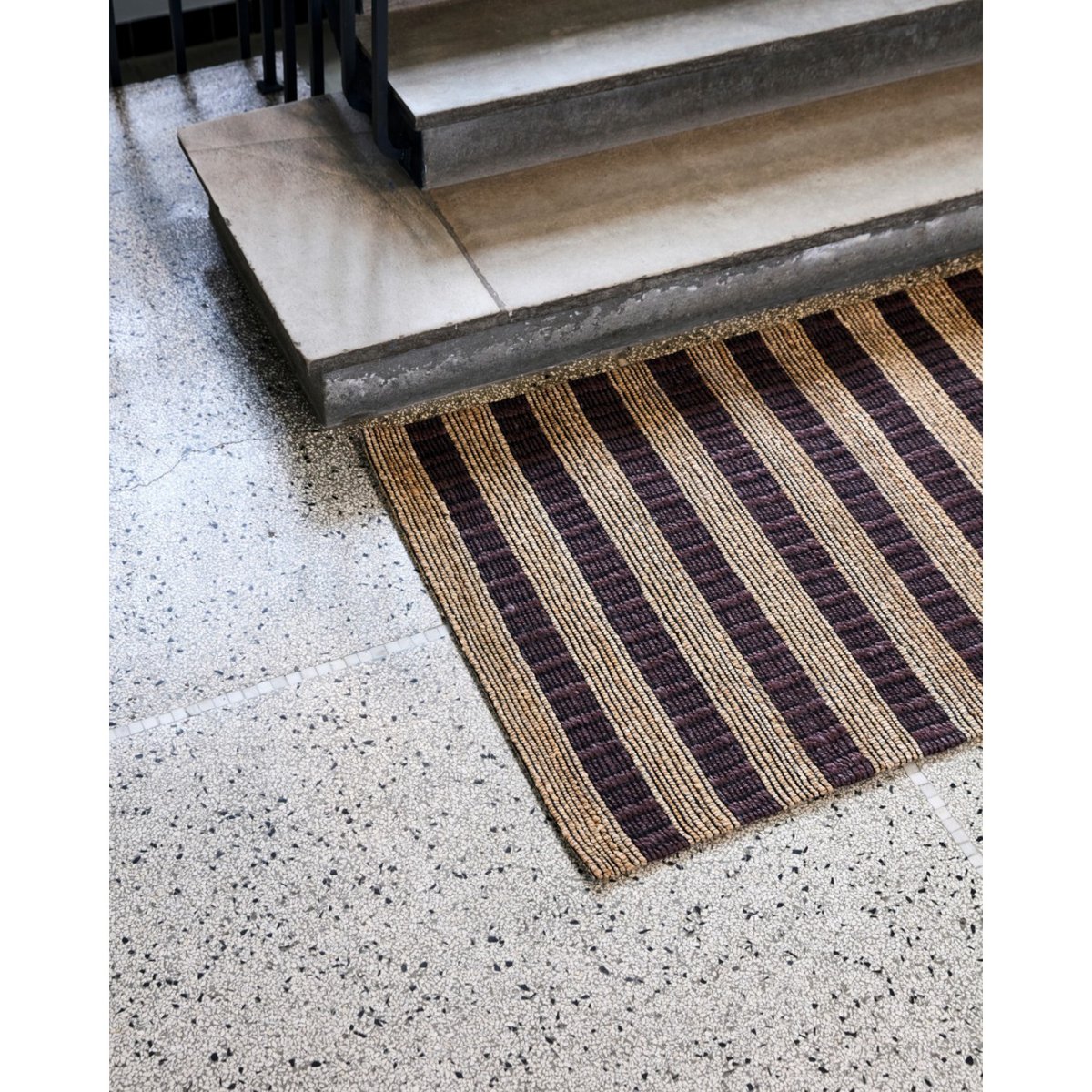 Tapis en jute Block 130x85 cm marron, nature, HOUSE DOCTOR