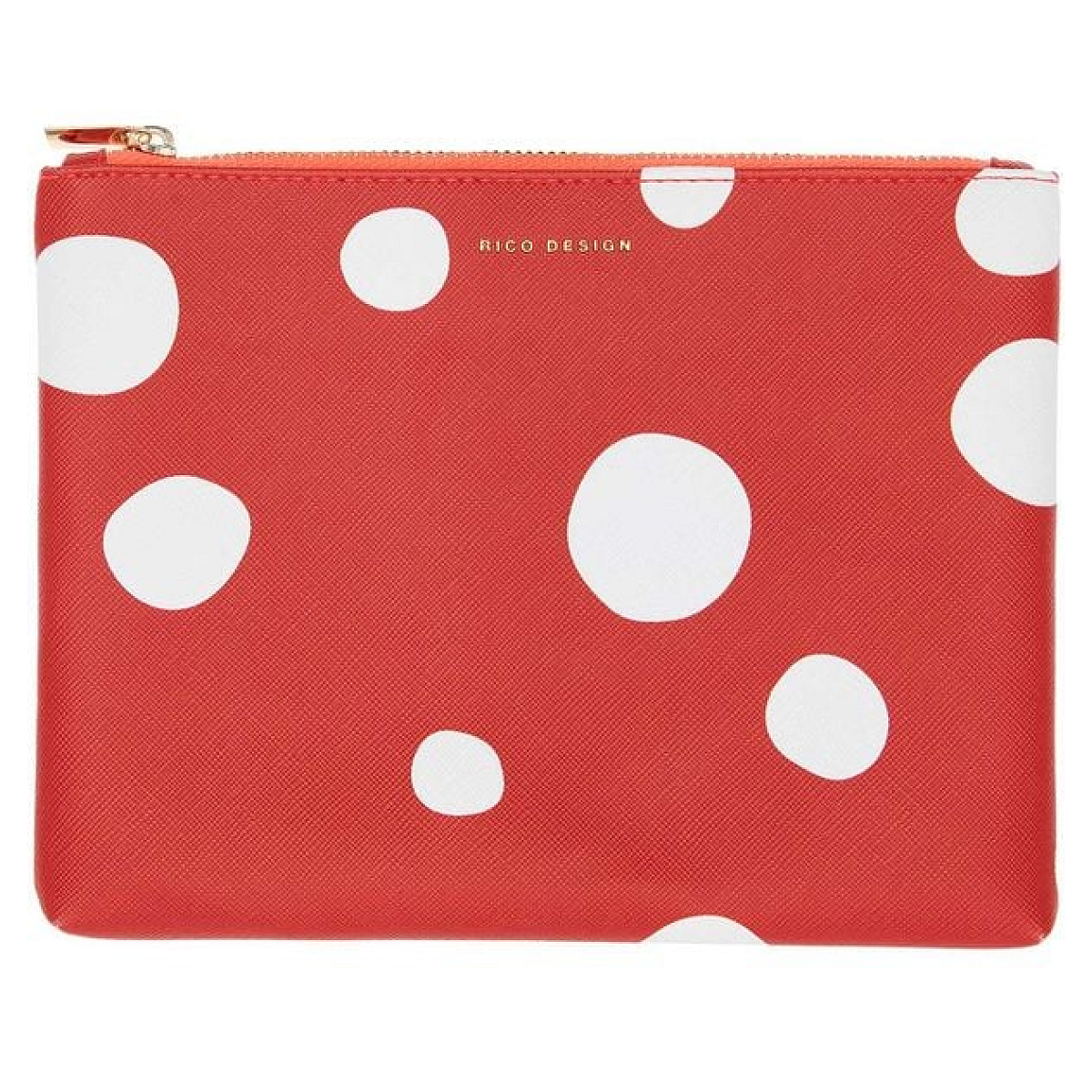 Etui Shrooom taille L rouge a pois couleur unique, RICO DESIGN