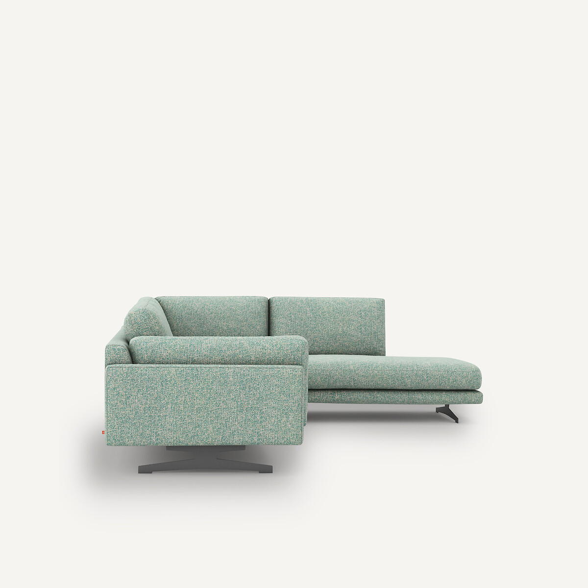 Ecksofa César, Baumwoll-Mix aquamarin, AM.PM