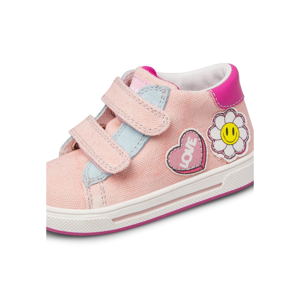 Sneakers en tissu et simili cuir ZAURIS VL. rose-, FALCOTTO