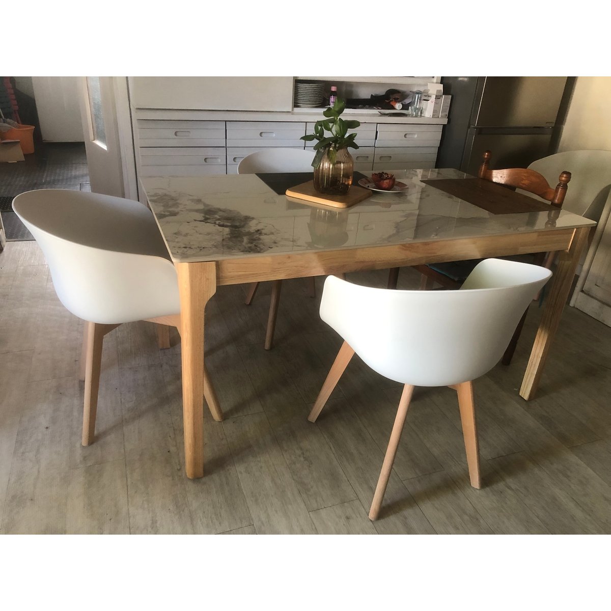 Chaise Scandinave, ALBORG blanc, NORDLYS
