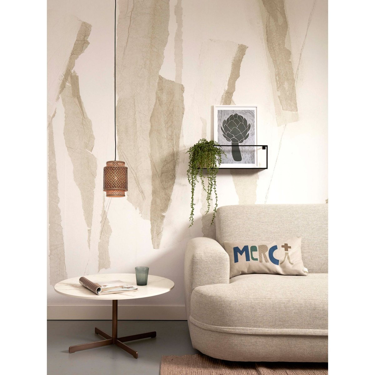 Suspension Bambou BHUTAN naturel, GOOD & MOJO