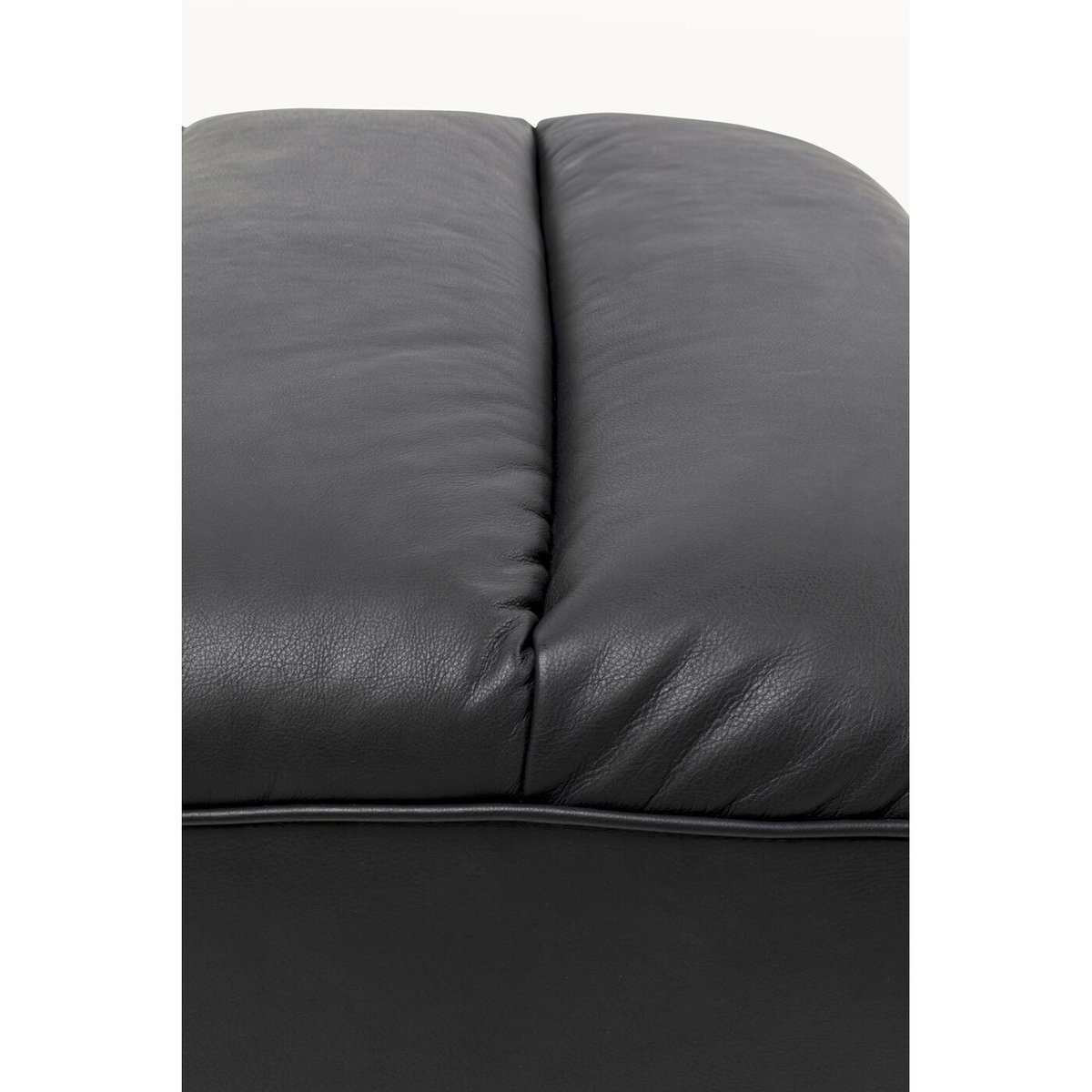 Repose-pieds en cuir, MODI noir, KARE DESIGN