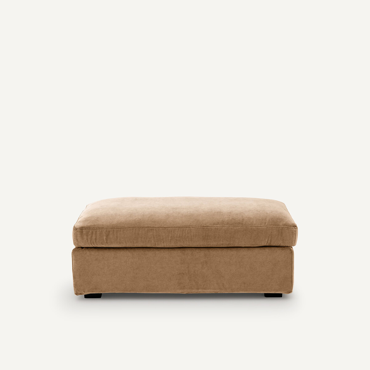 Repose-pied velours stonewashed, Neo Chiquito ficelle, AM.PM
