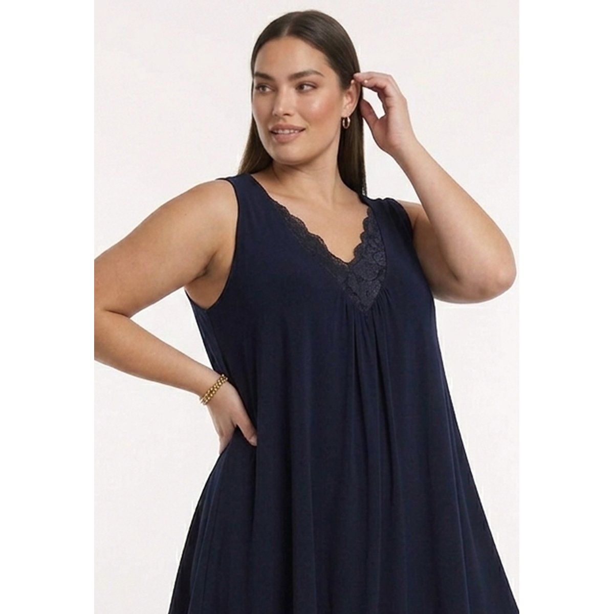 Débardeur en dentelle bleu, YOEK