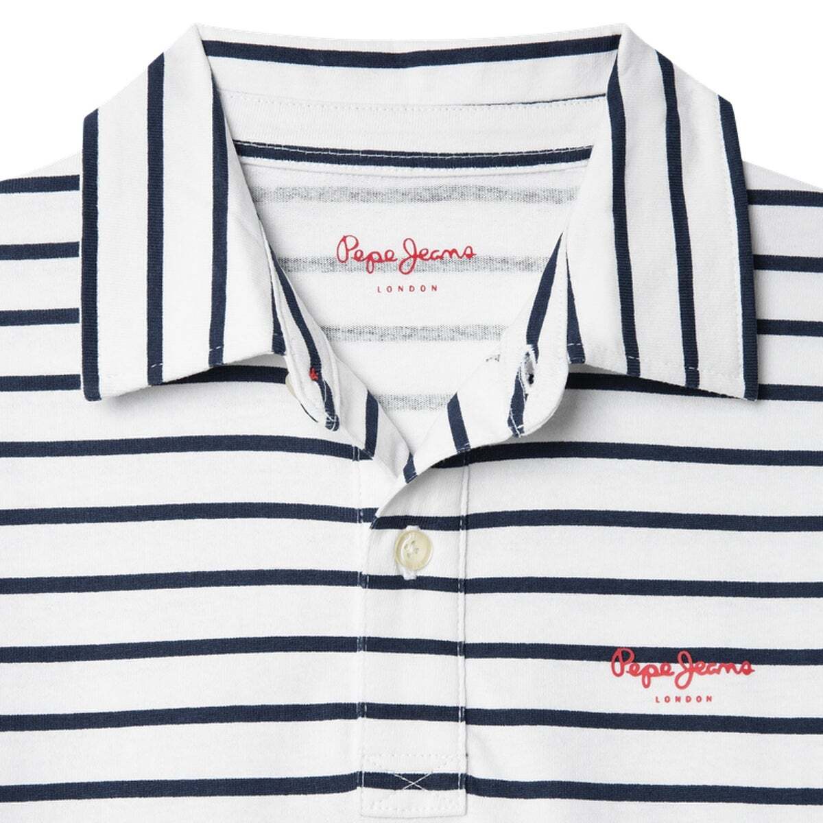 Polo Rayas Fit Regular marine, PEPE JEANS