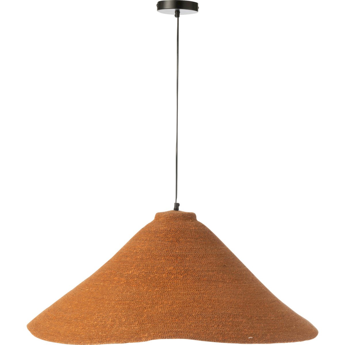 Suspension en rotin rond rouille jonc de mer naturel, RECOLLECTION