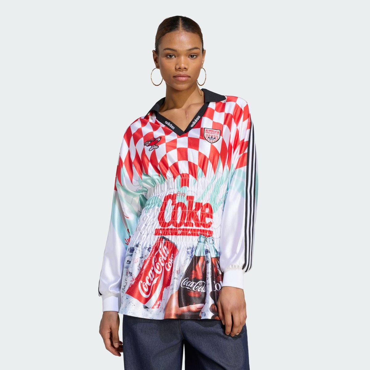 Maillot Smocké Mash Up Adidas X Coca-Cola Maillot Smocké Mash Up Adidas X Coca-Cola white / multicolor, adidas Originals