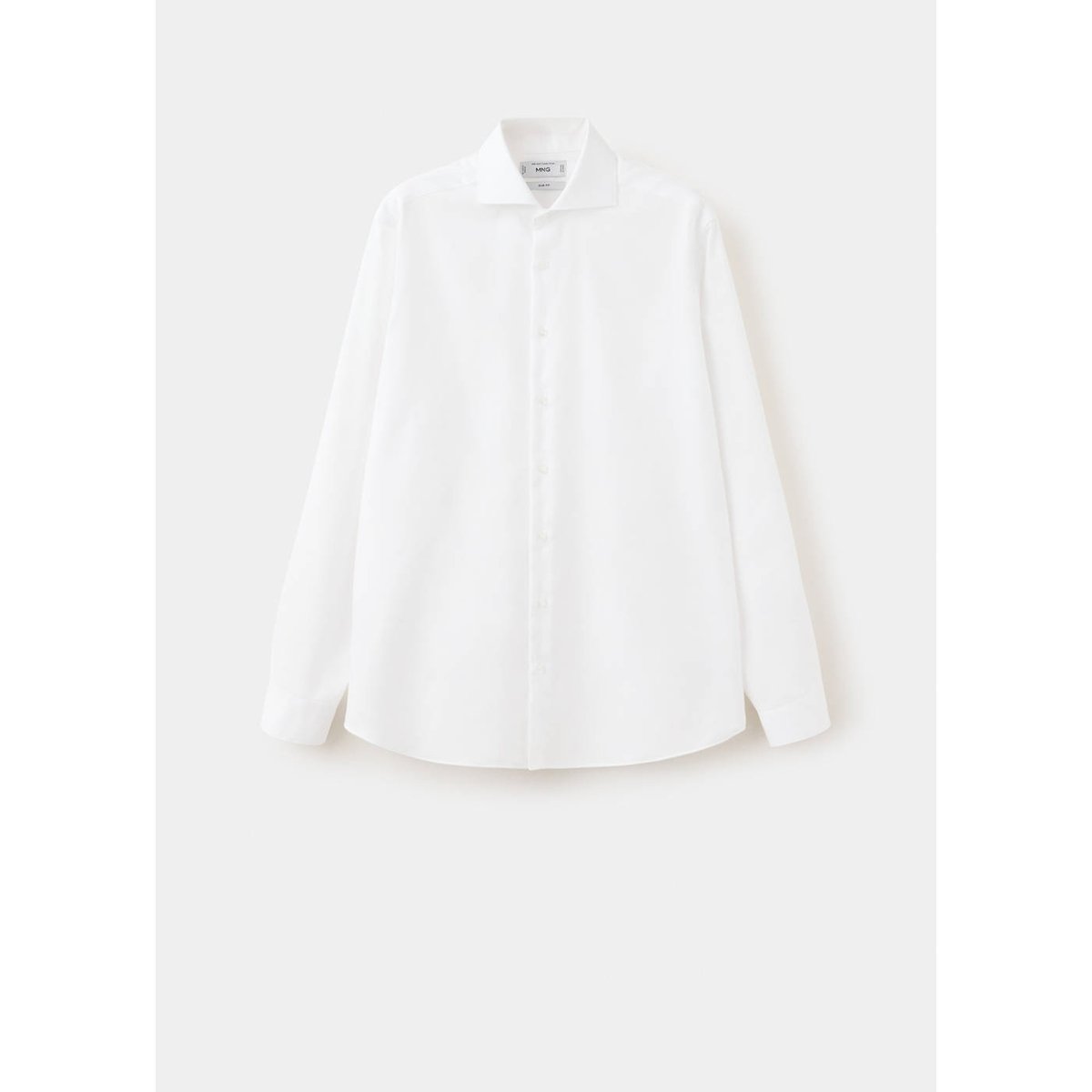 Chemise costume slim fit coton blanc, MANGO MAN