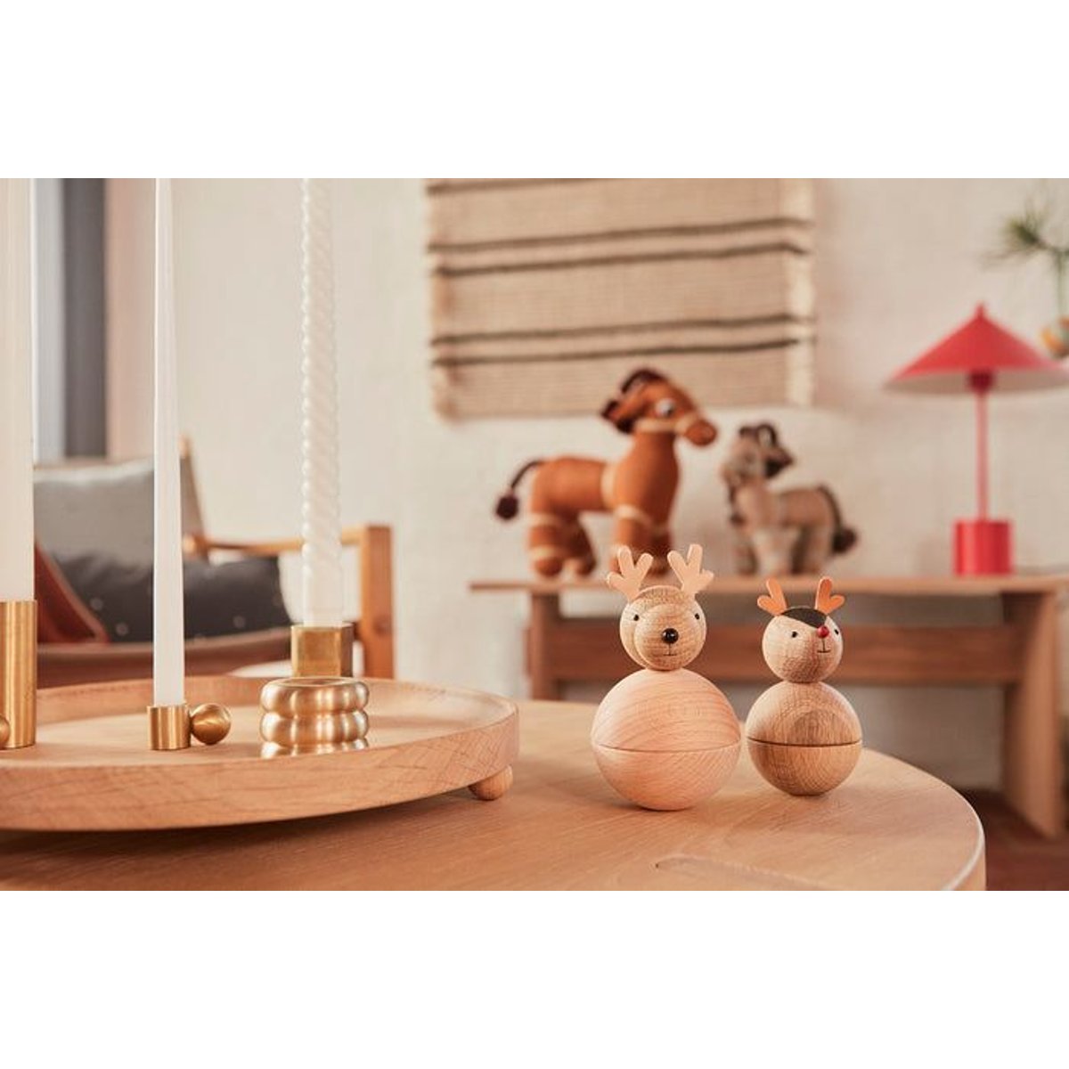 Bougeoir en laiton décoratif LIVING laiton, OYOY LIVING DESIGN