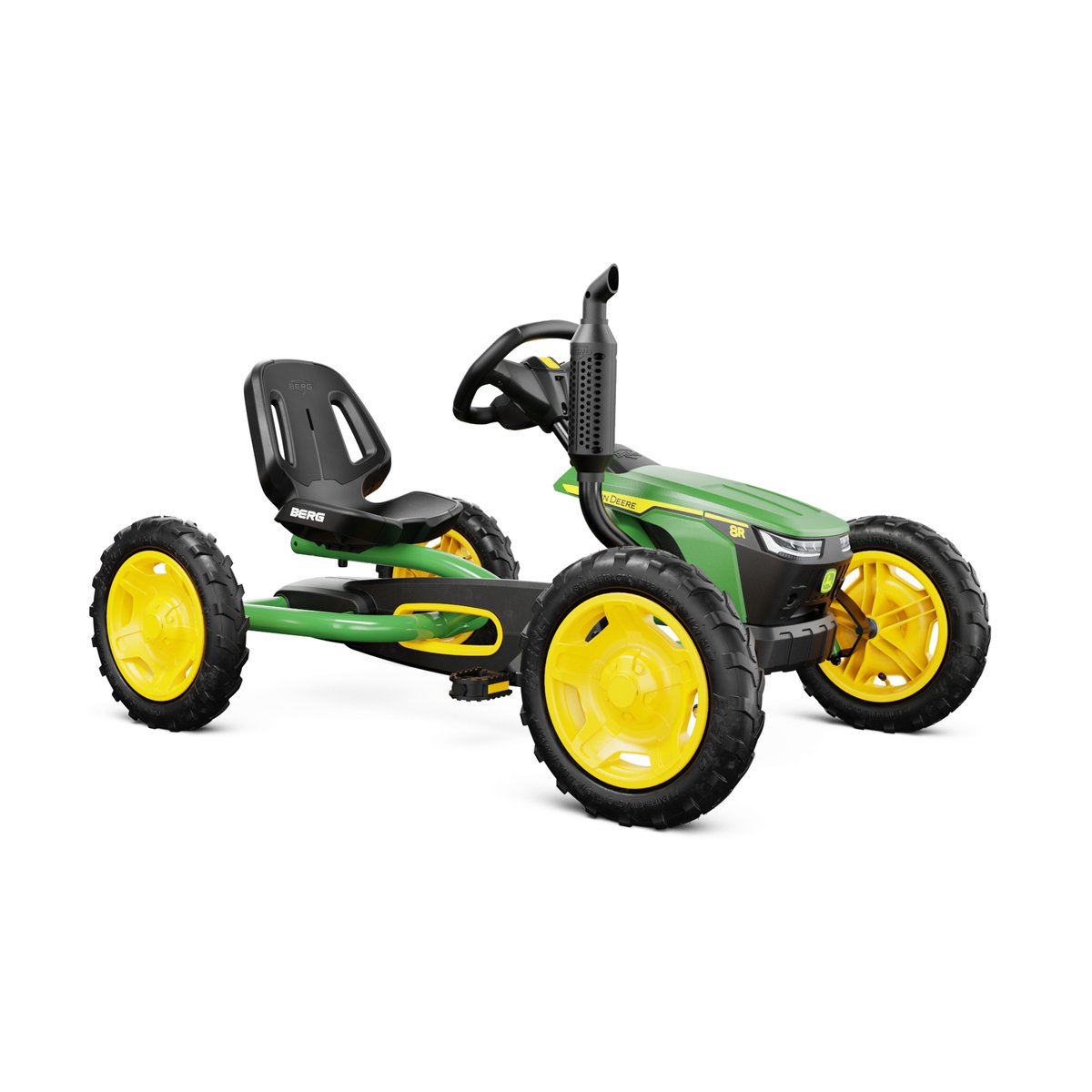 Kart à Pédales pour Enfants, 3+ Ans, Buddy John Deere green/yellow, BERG TOYS