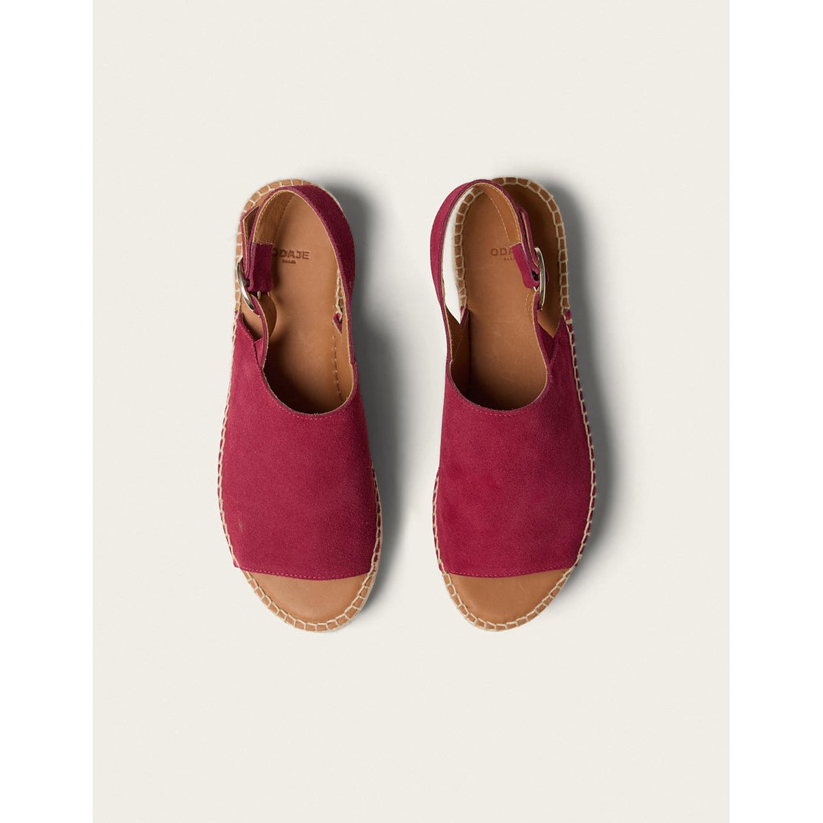 Espadrilles MAYA suède pourpre, ODAJE