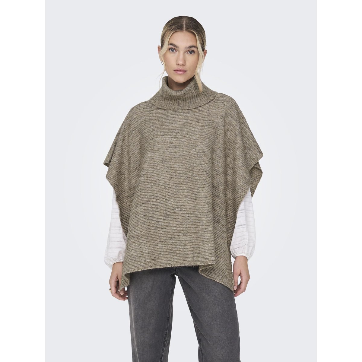 Serviette Poncho marron - camel, ONLY