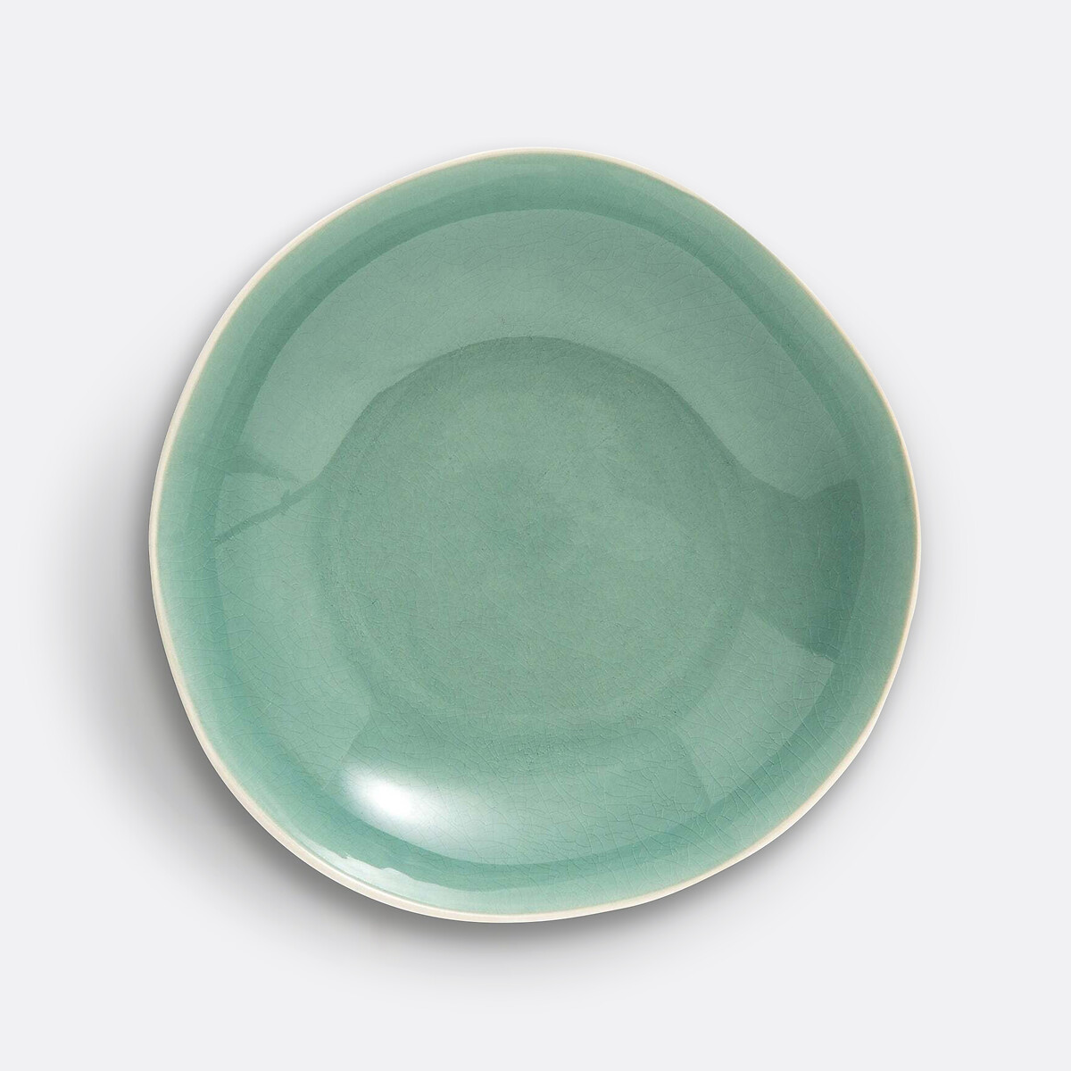 Lot 4 assiettes creuses Gogain vert, LA REDOUTE INTERIEURS