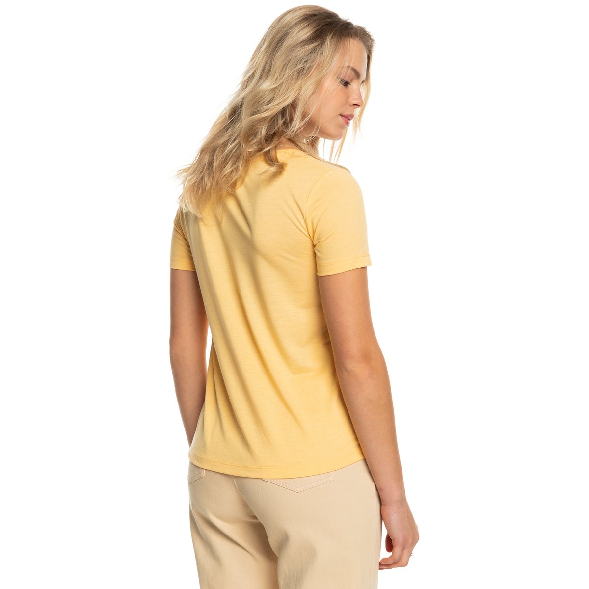 T-Shirt, manches courtes, col rond, Motif devant. orange flax, ROXY