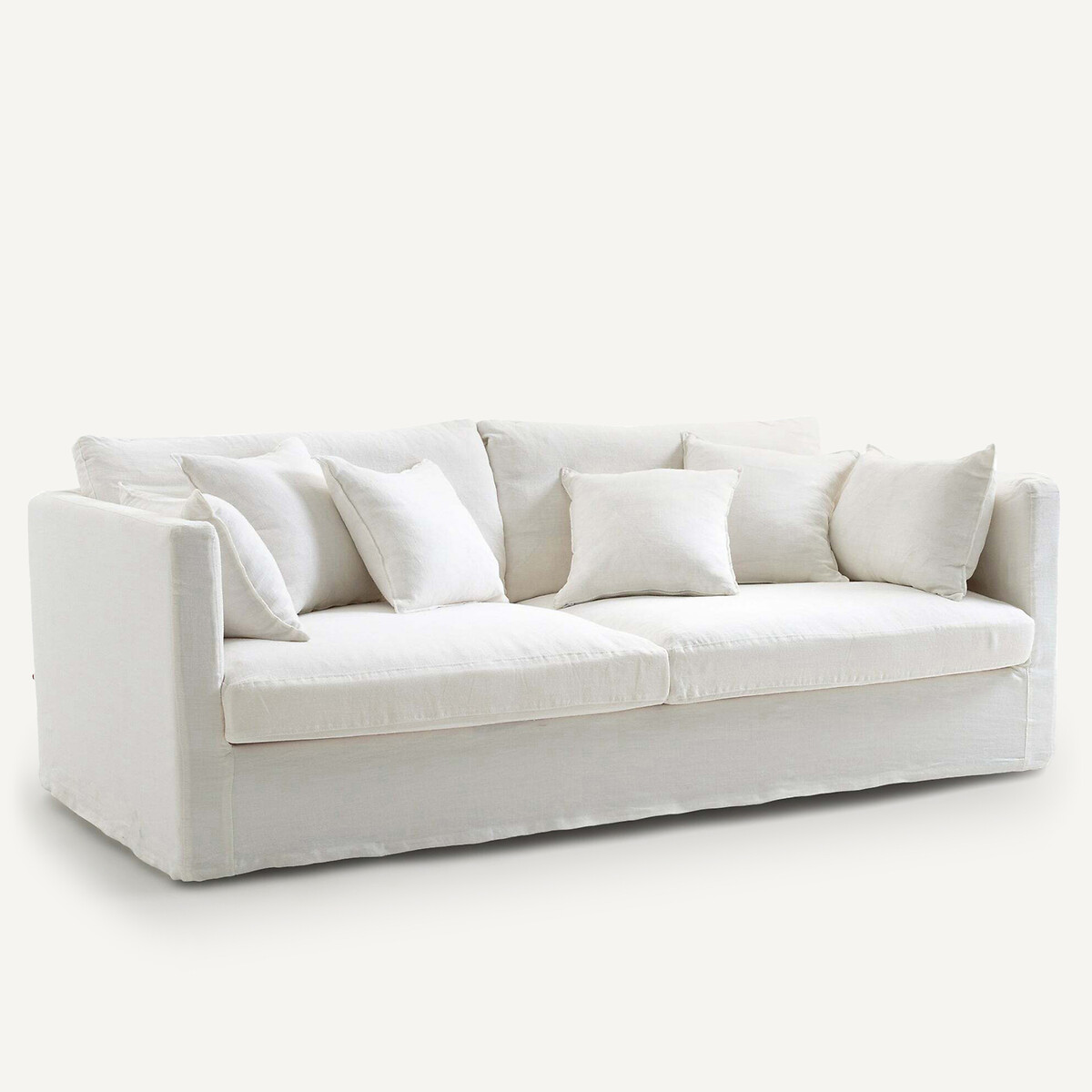 Neo Kinkajou 3-, 4- or 5-Seater Sofa in Crinkled Linen white, AM.PM