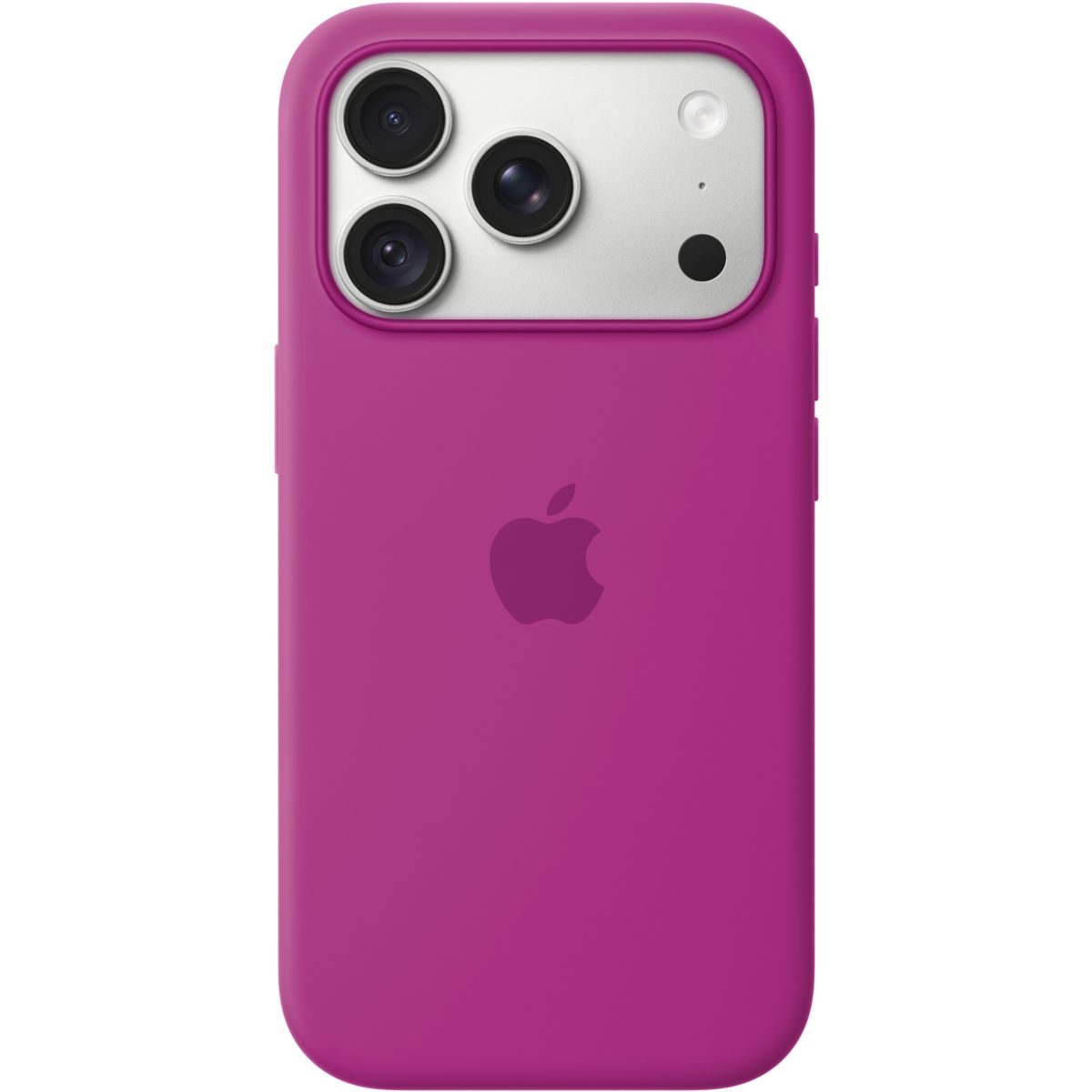 Coque iPhone 18 Pro Magsafe Magenta Silicone couleur unique, APPLE