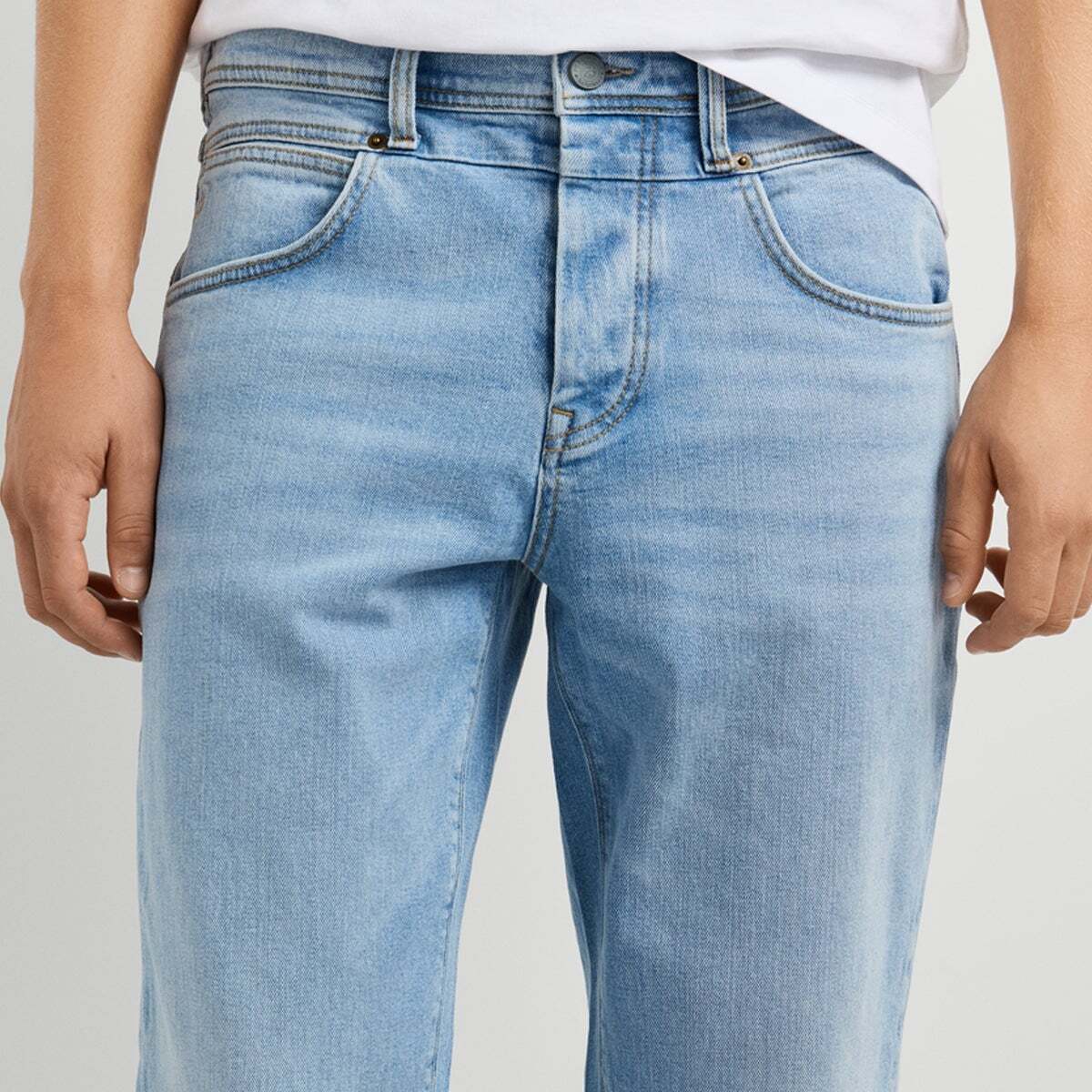 Dalston - Jean Coupe Regular, Taille Normale bleu ciel vintage, PEPE JEANS