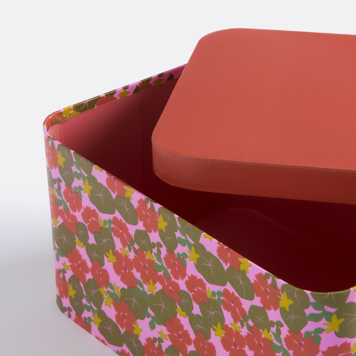 Lote de 2 cajas apilables con tapa, Lena multicolor, LA REDOUTE INTERIEURS