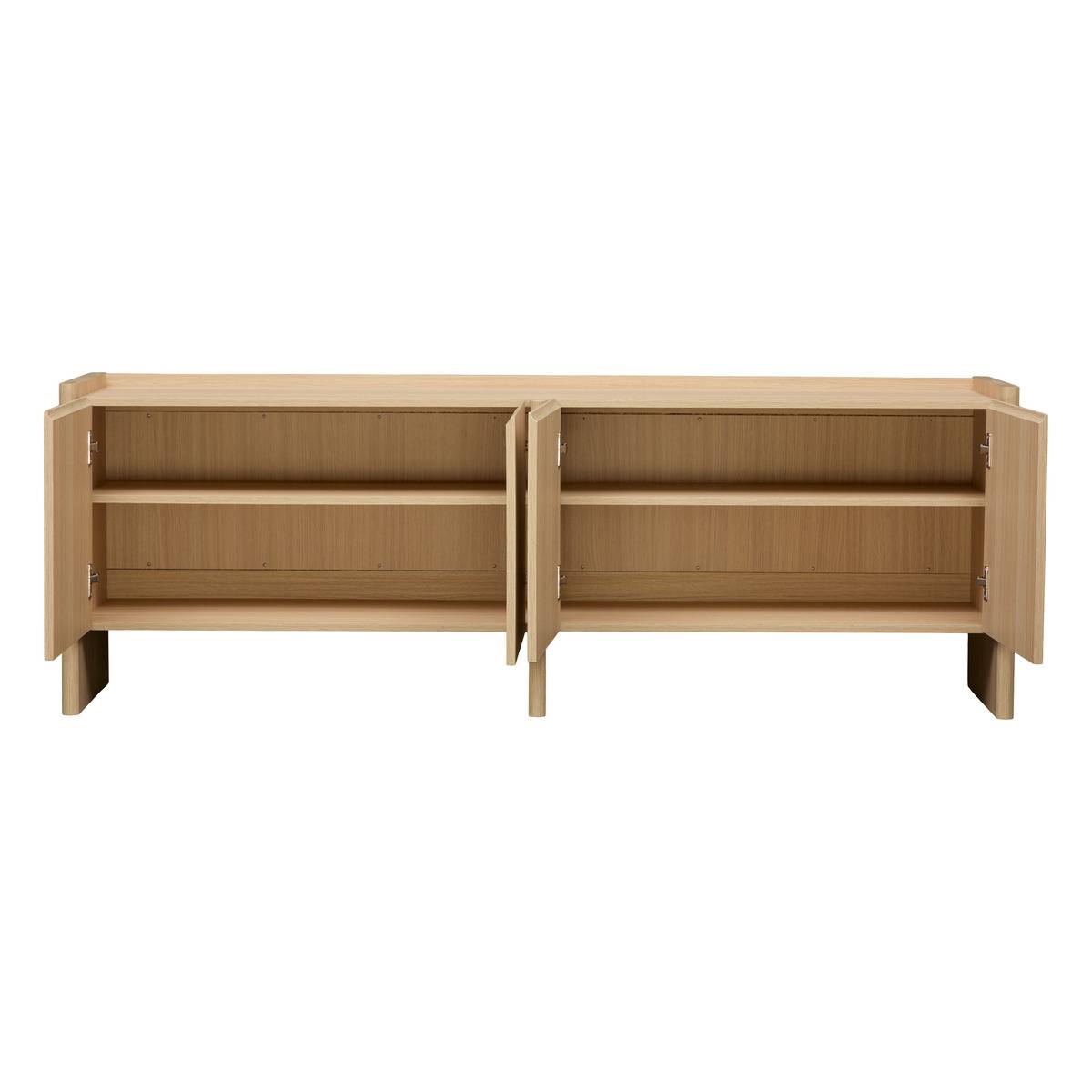 Meuble TV rectangulaire avec portes JOHN beige, ATMOSPHERA
