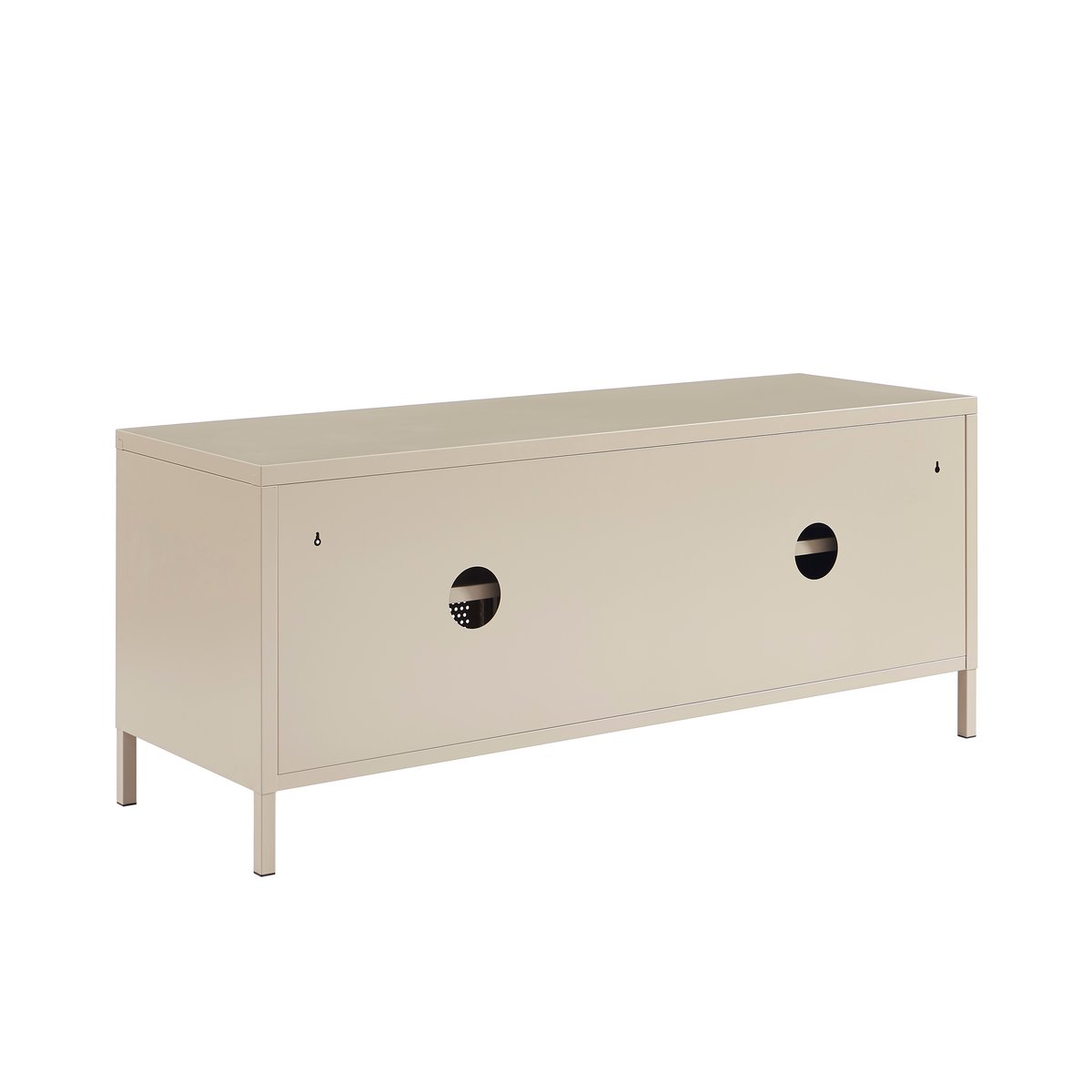 Meuble TV en acier taupe, PANTONE