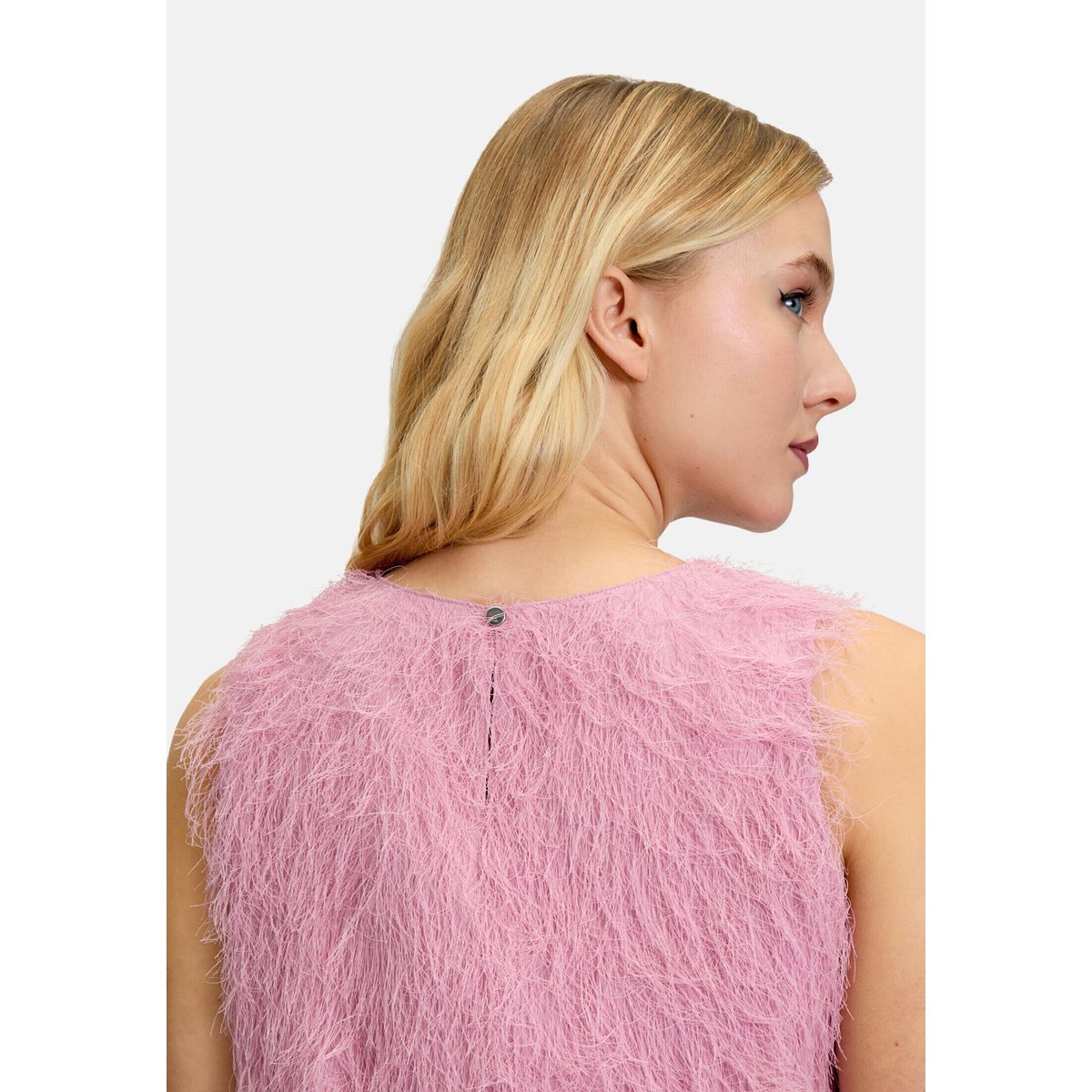 Robe de soirée à franges peony blush, VERA MONT