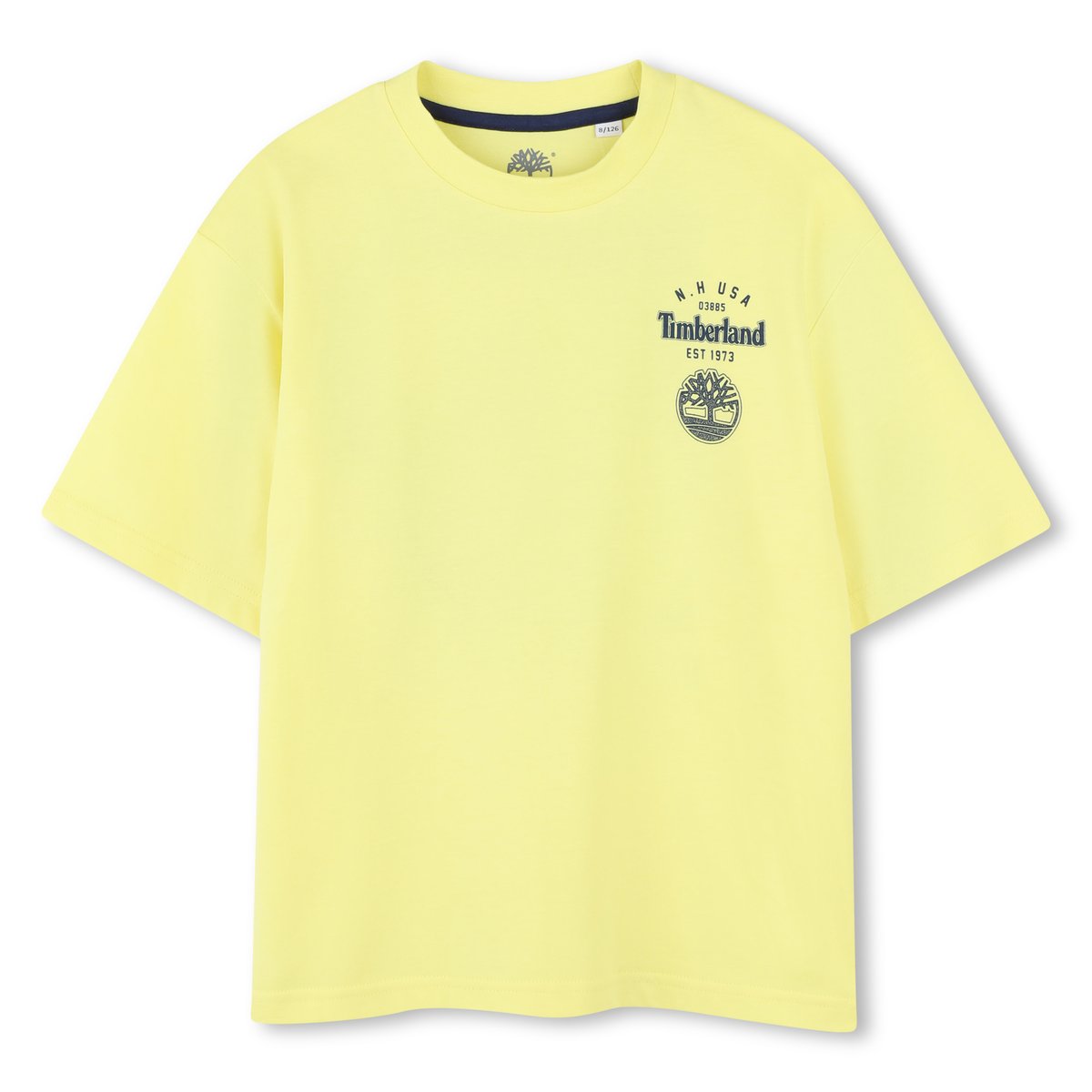 T-shirt avec imprimés jaune tendre, TIMBERLAND