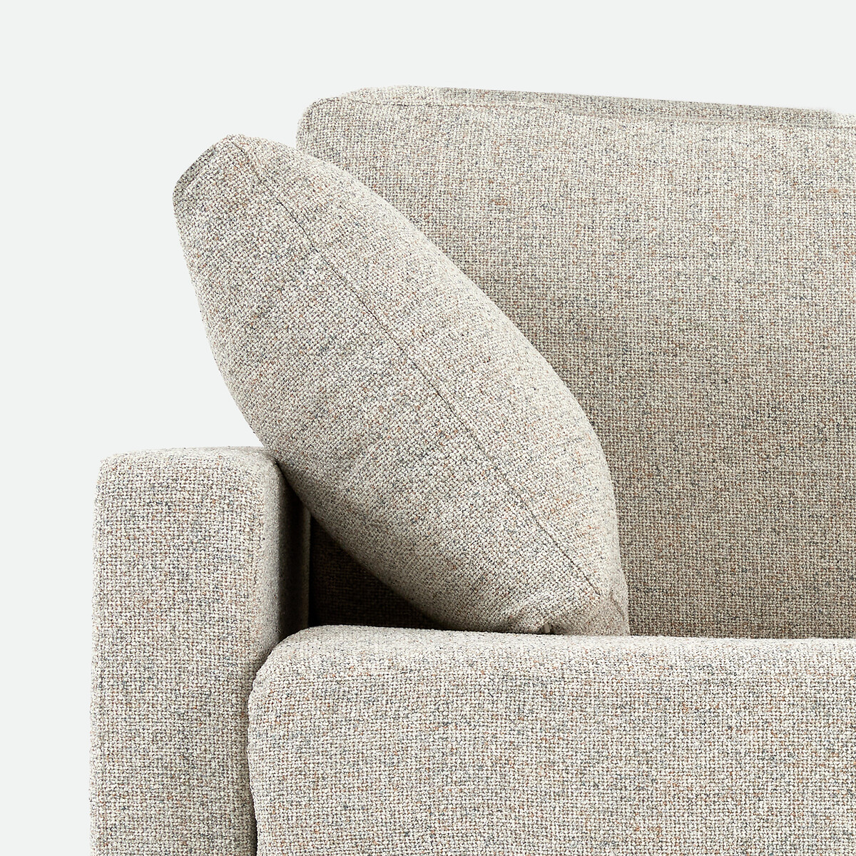 Canapé convertible, 2, 3 ou 4 places, Standard, tissu texturé moucheté, TIMOR ecru/bleu, LA REDOUTE INTERIEURS