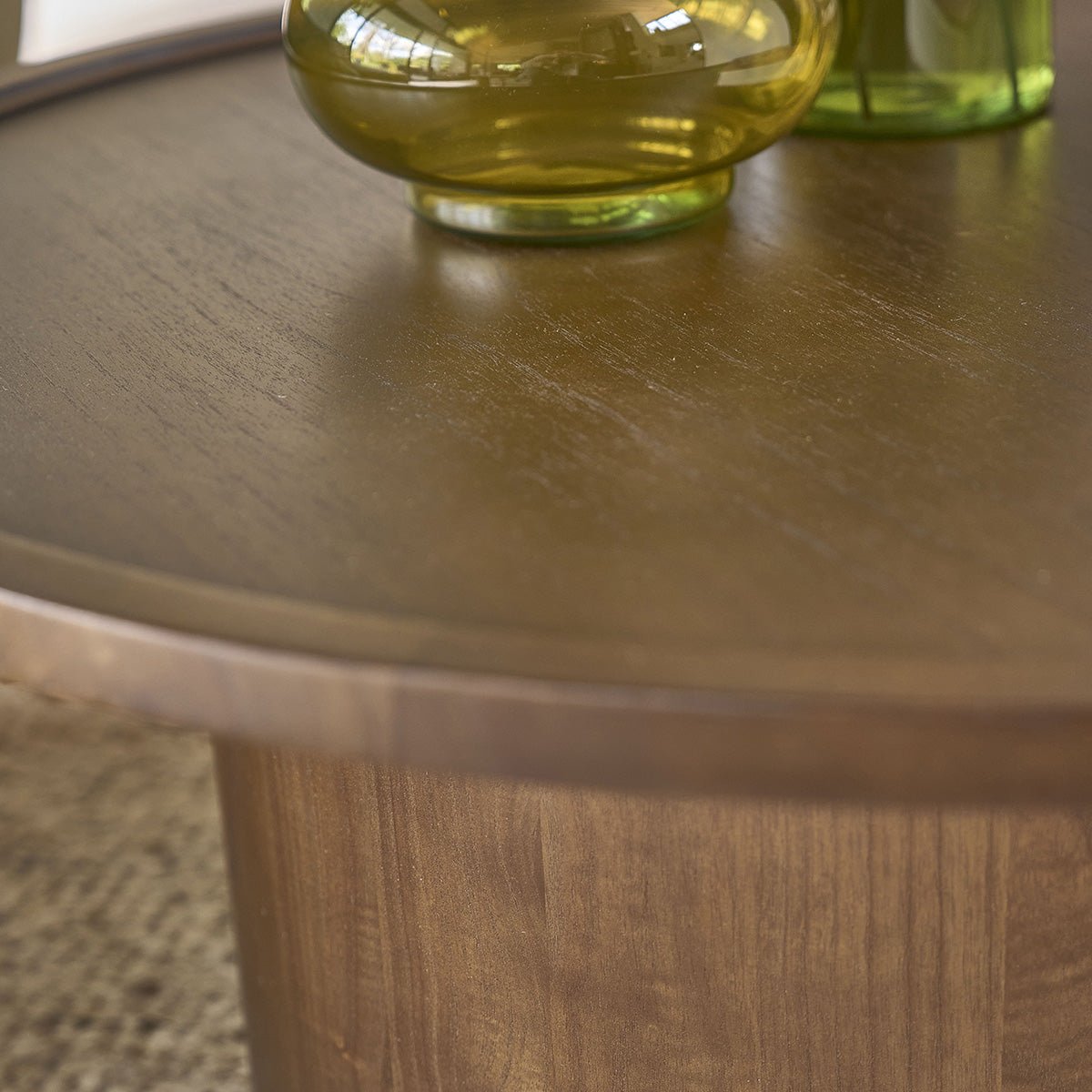 Table basse en bois massif 100 cm SOLÈNE marron, BERAH GETAH