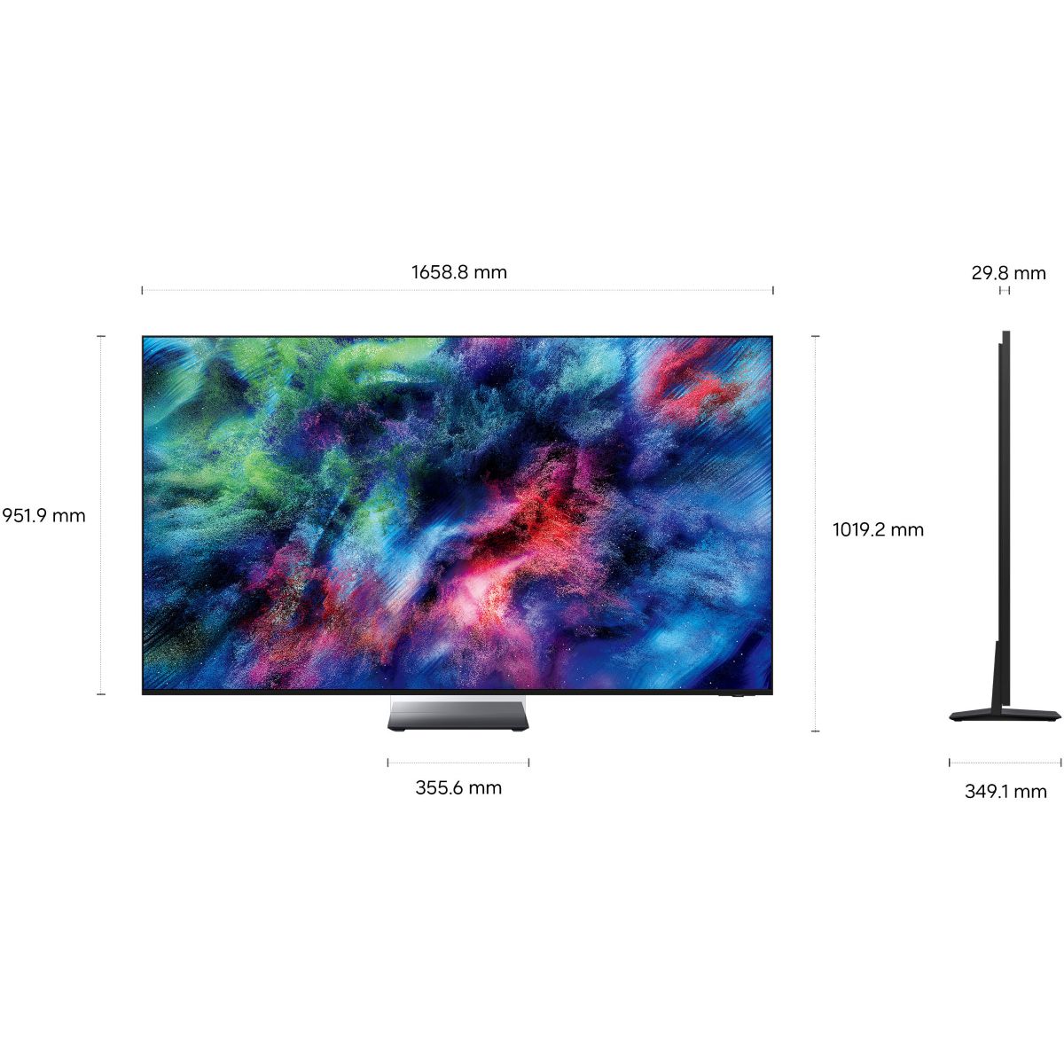 TV RGB TMR75R95H (2026) 75" (189 cm) 4K - Smart TV IA, anti-reflet, Micro RGB (couleurs ultra-détaillées) space graphite, SAMSUNG
