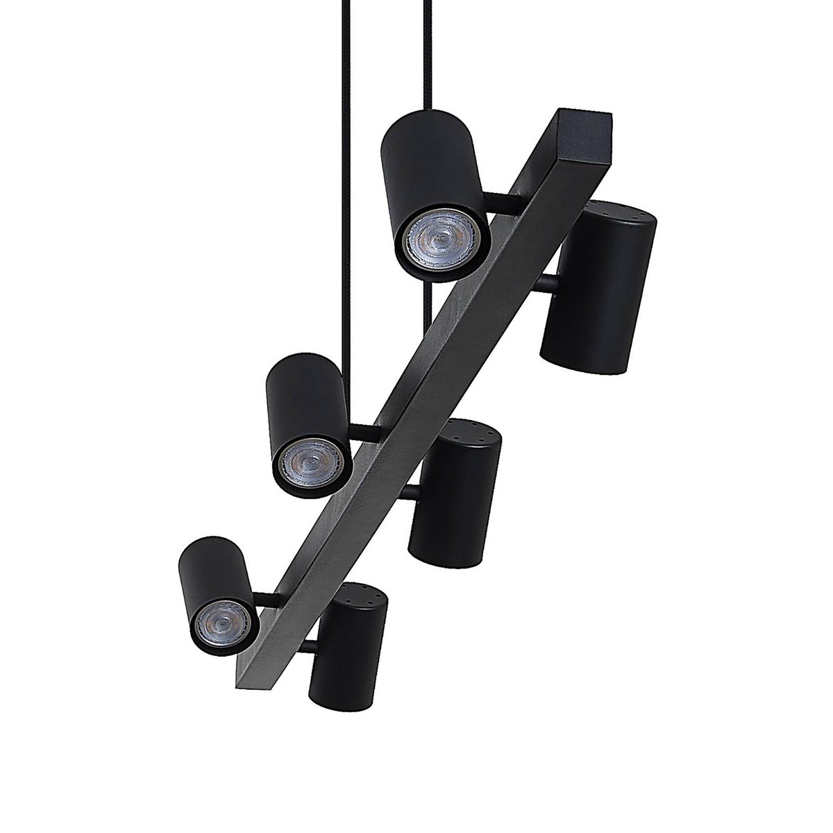 Suspension en métal moderne, Savoli noir, LINDBY