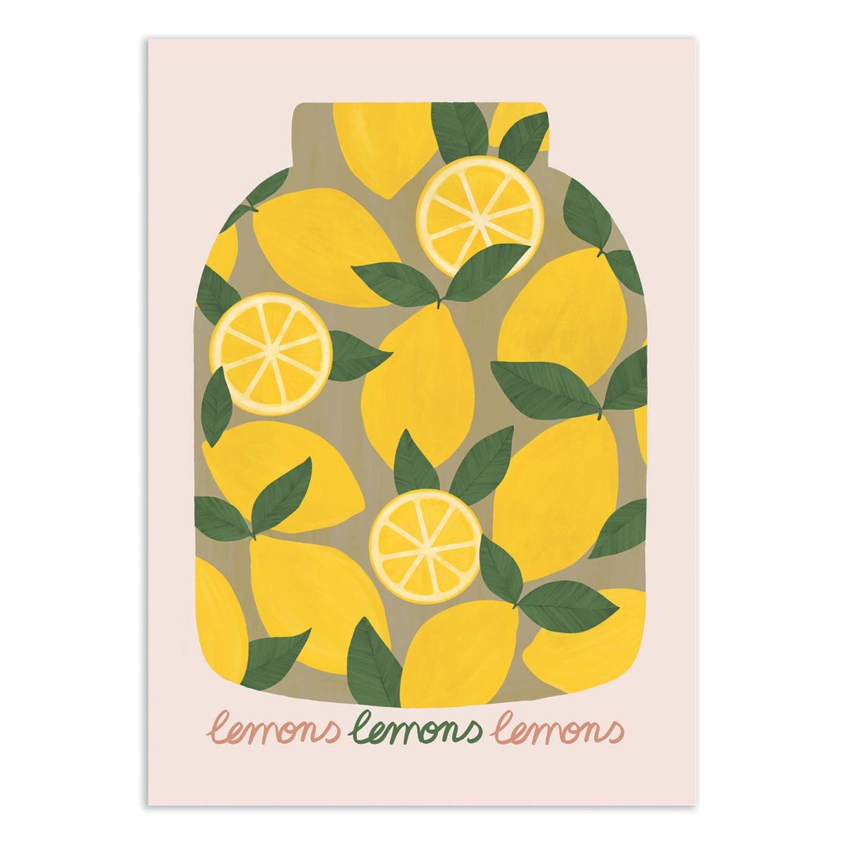 Affiche d'art - Citrons confits - El Buen Limon couleur unique, WALL EDITIONS
