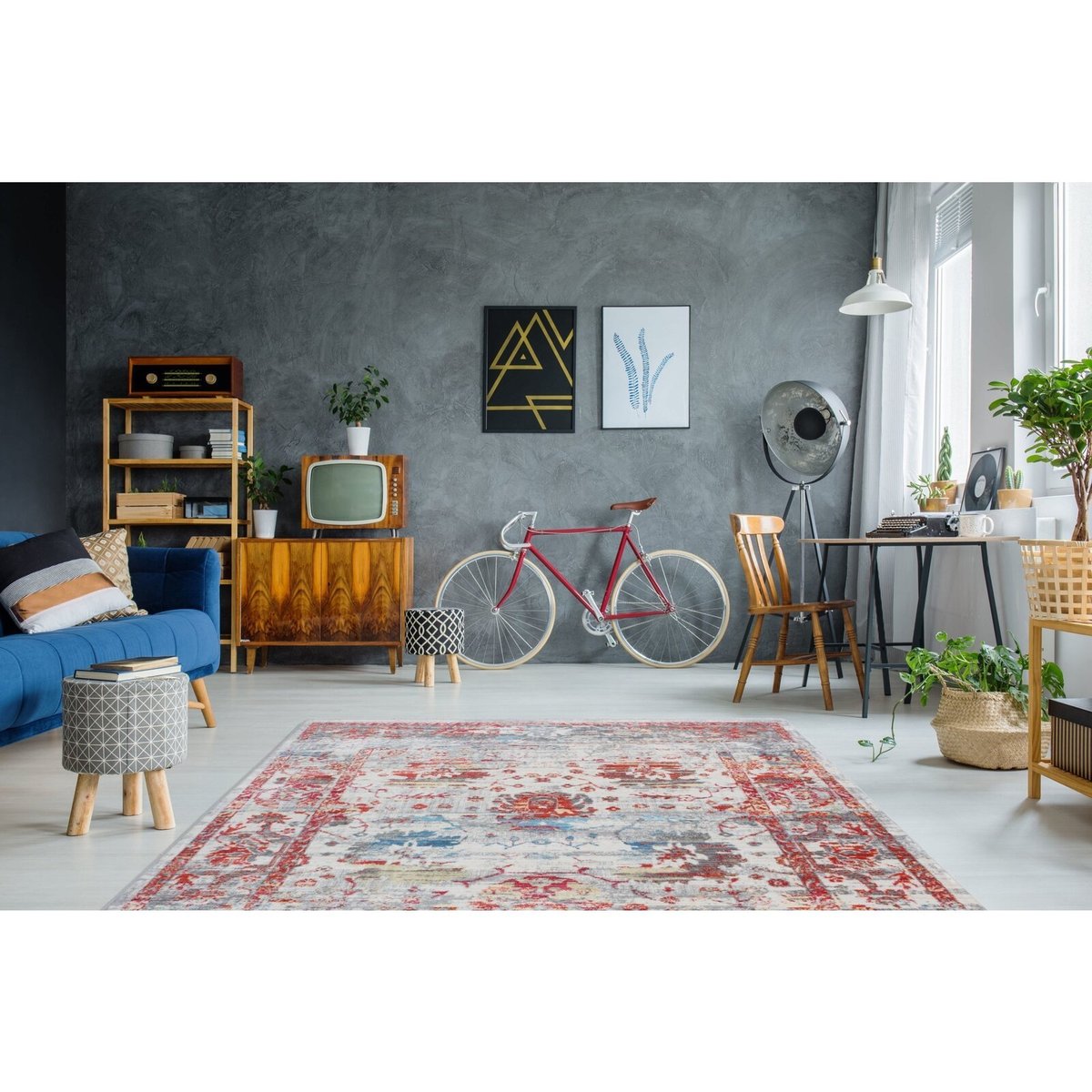 Tapis rectangulaire tufté main, Antigua multicolore, ARTE ESPINA