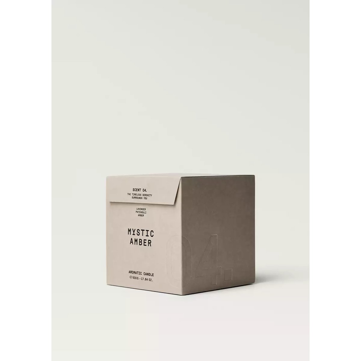 Bougie parfumée MYSTIC AMBER 500 g marron, MANGO HOME