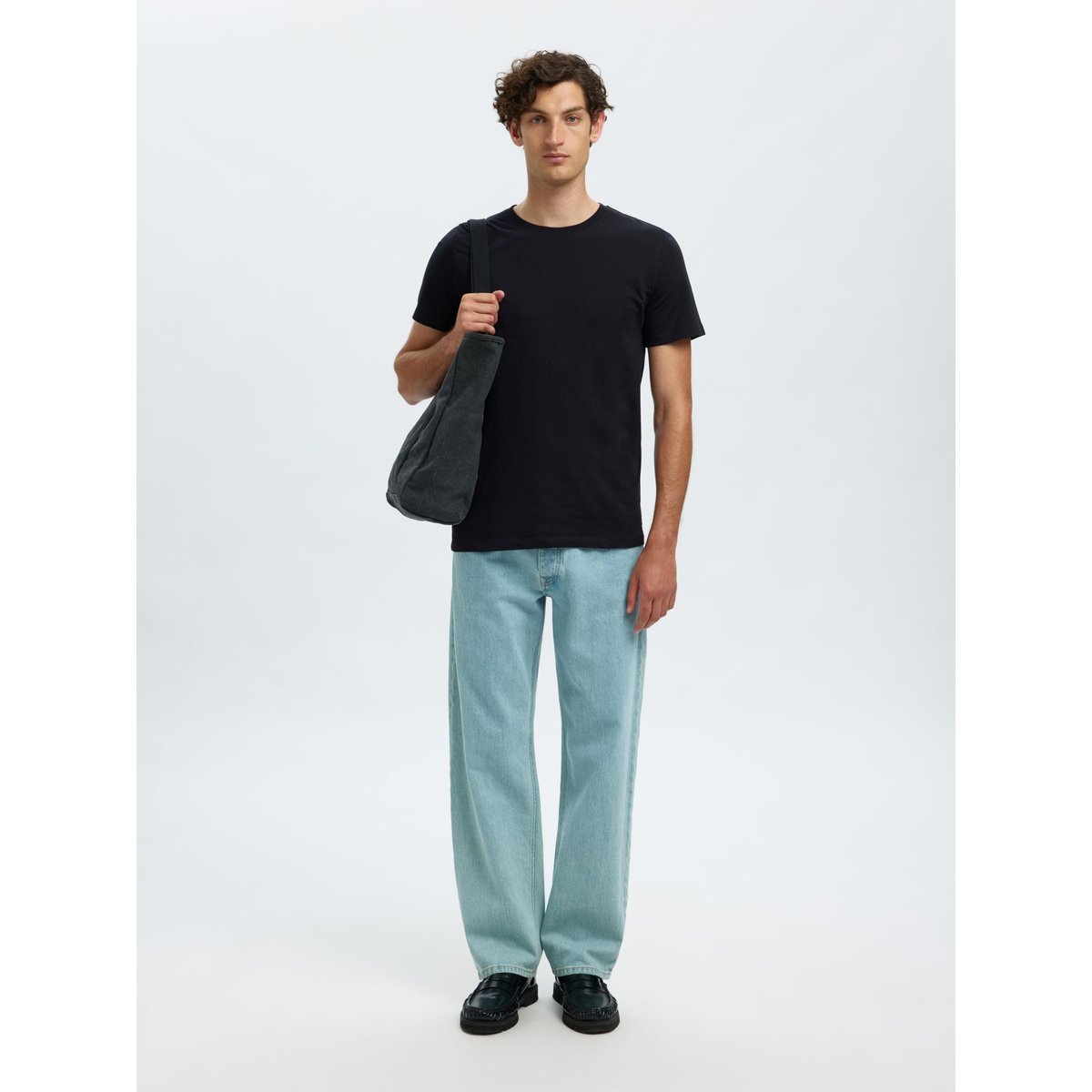 T-Shirt Ras Du Cou noir - black, SELECTED