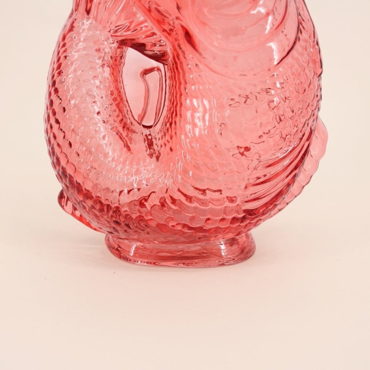 Vase forme poisson en verre, H24cm orange, KERSTEN