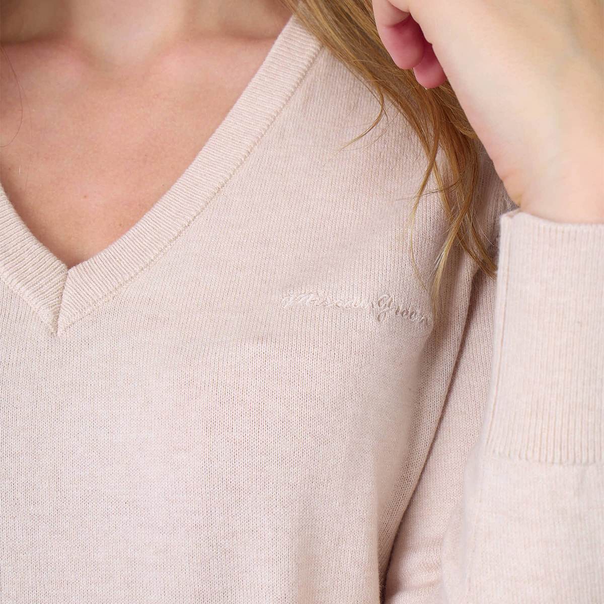 Pull Halexa ecru, MISE AU GREEN