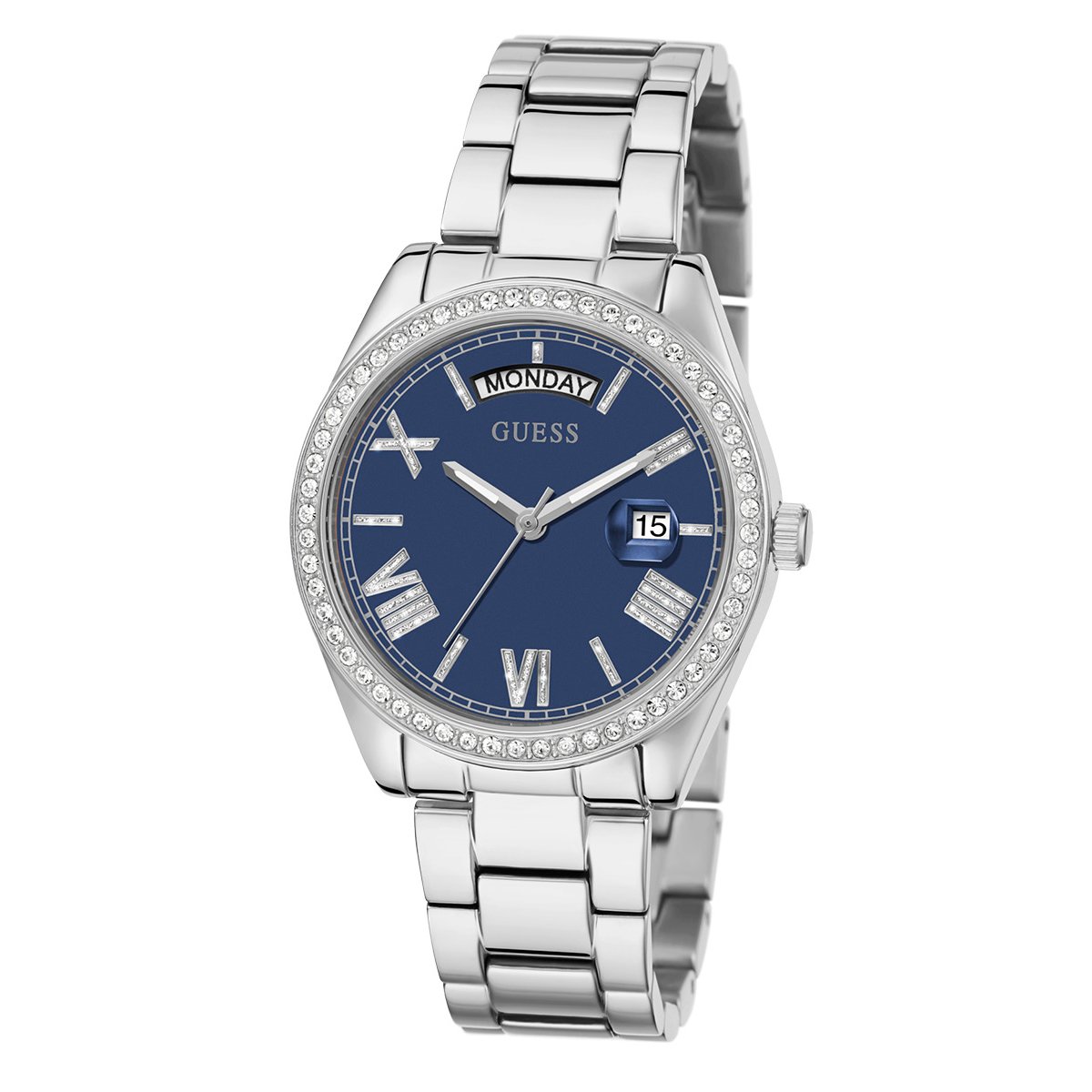 Montre Analogique LADIES DRESS argenté bleu argenté, GUESS