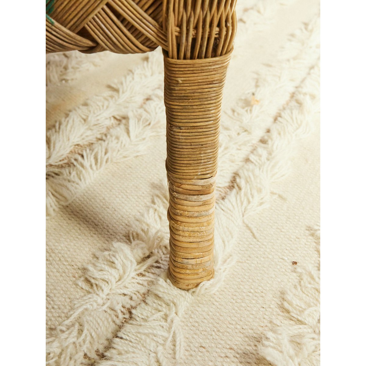Fauteuil en osier Ernest N°1033 - Bon état bois clair, DEBONGOUT