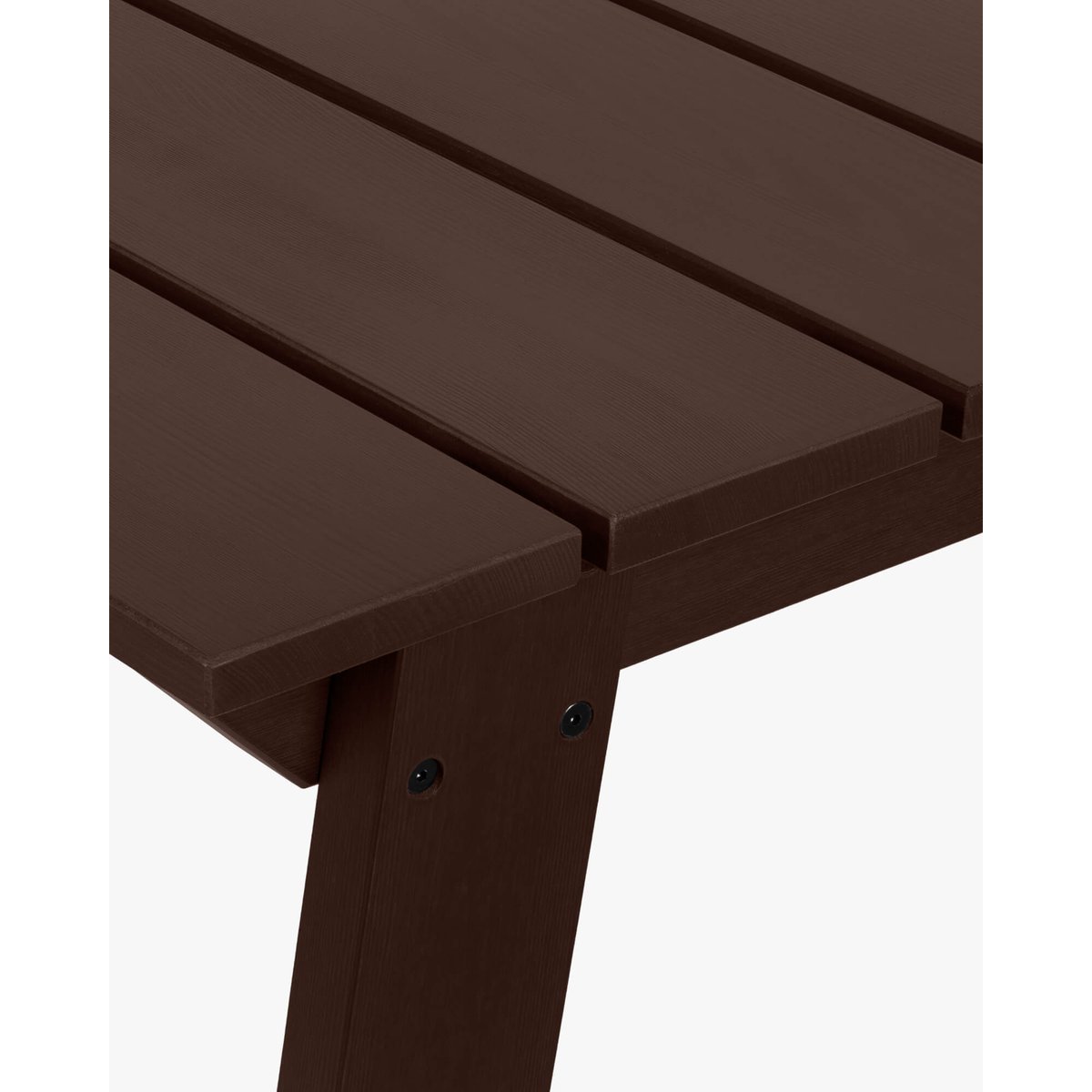 Table Navo - 79 x 77 cm, pin verni pour extérieur marron cacao, NOO.MA