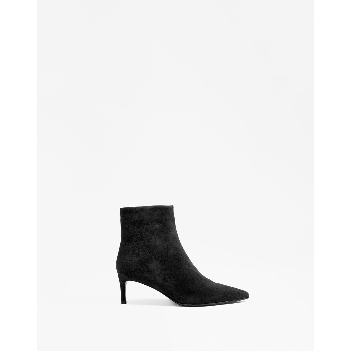 Bottines à bout pointu et en daim NOURA LOW noir, MI MAI
